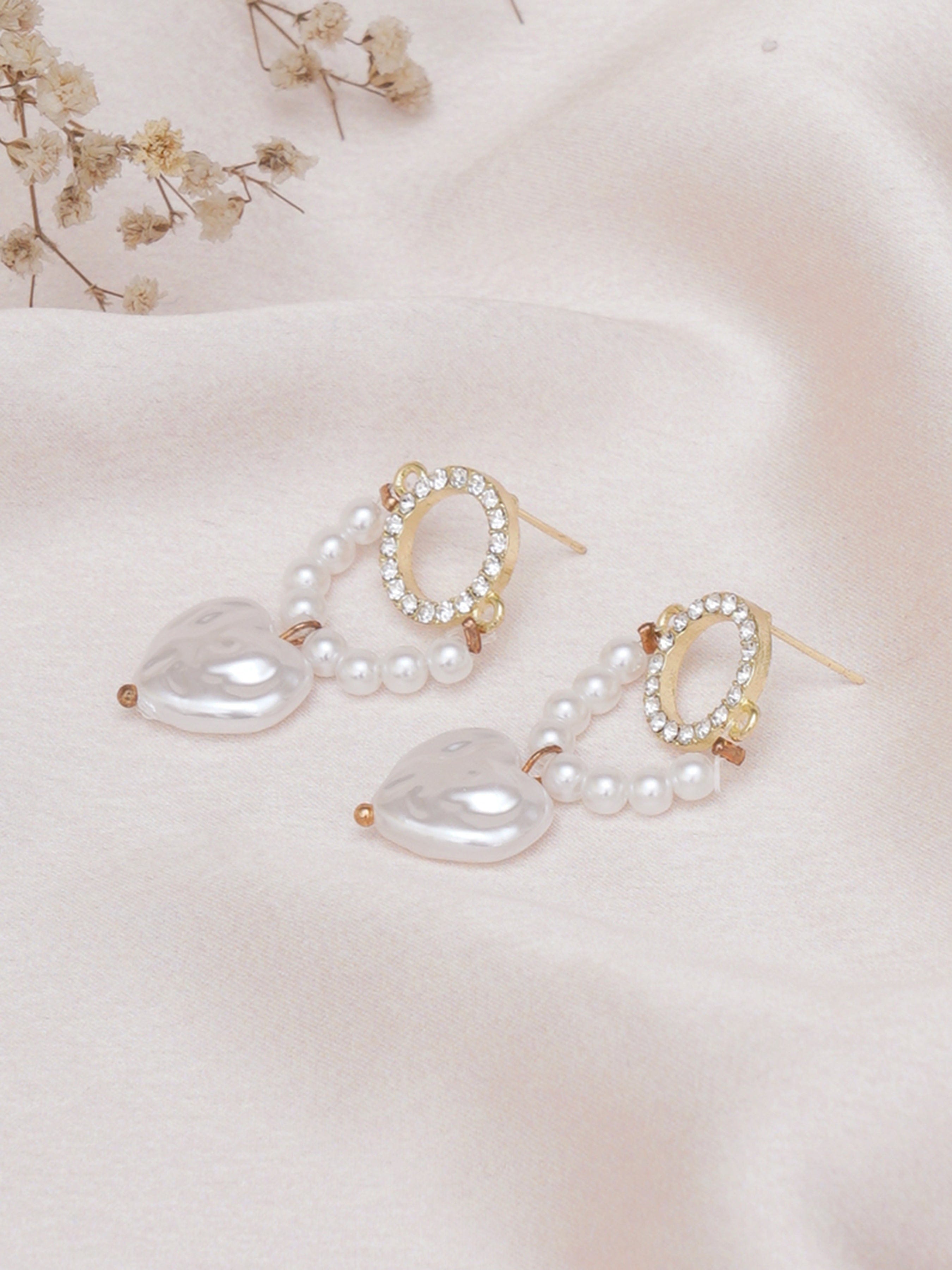 Klissaa earrings Summer Pearl String Dangler