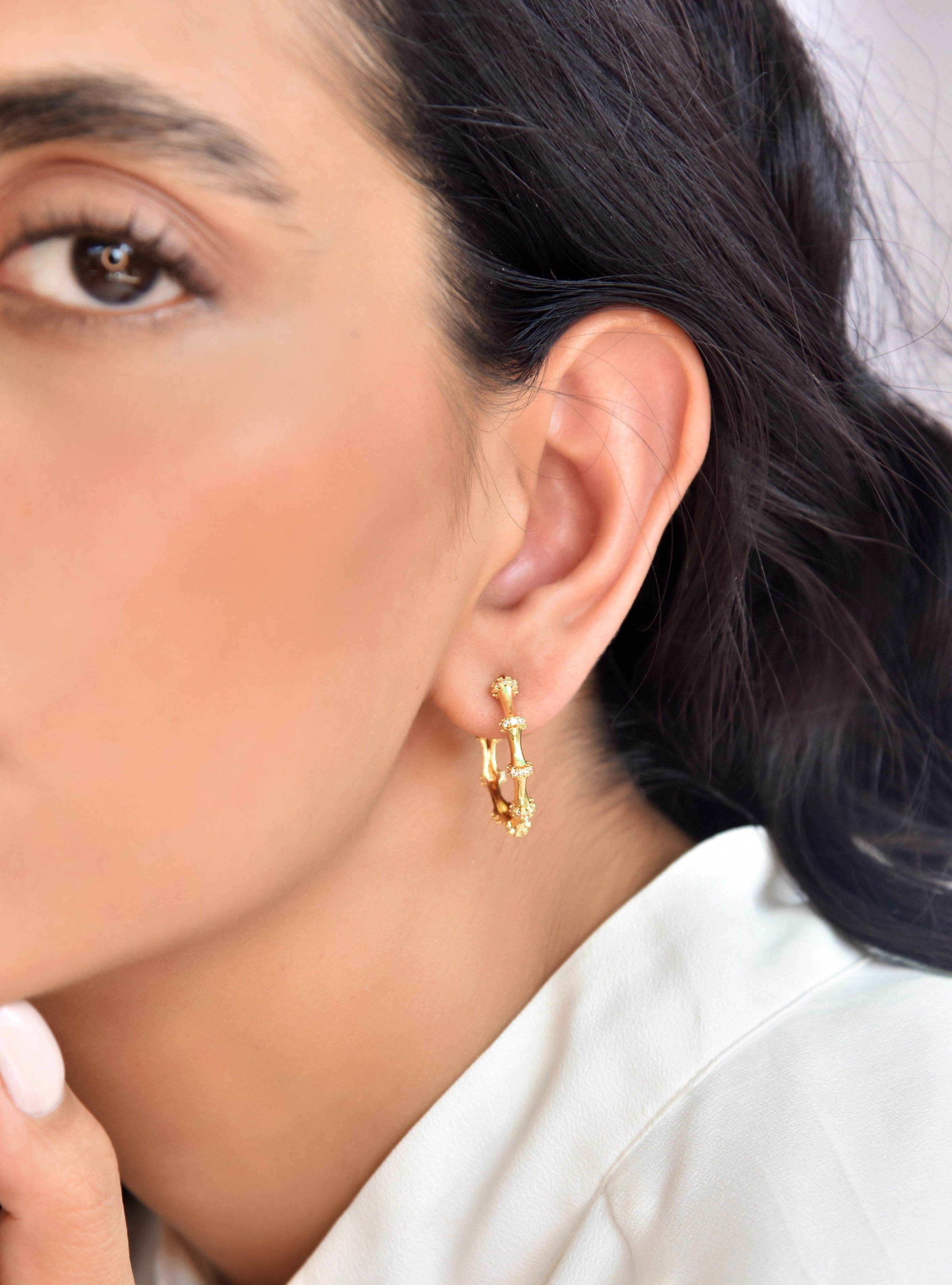 Klissaa Earrings The Subtle Affirmation Hoop Earrings
