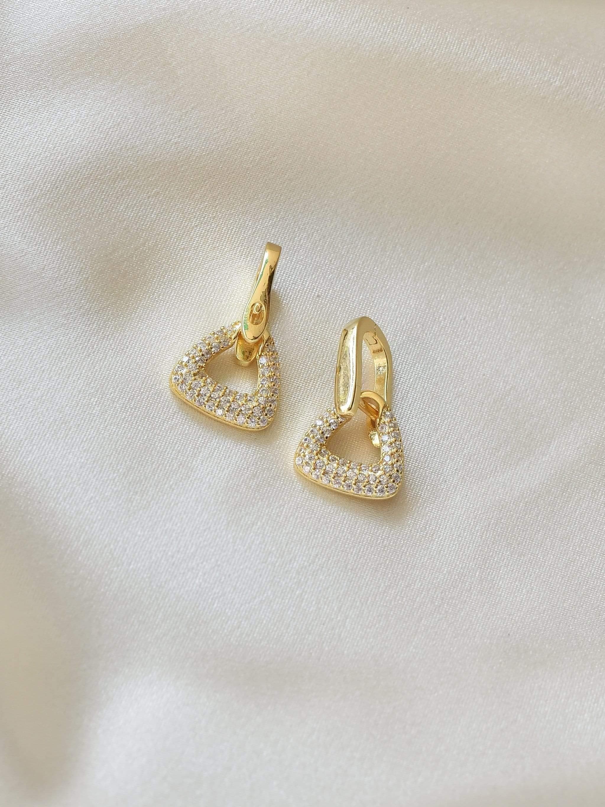 Klissaa Earrings Zirconia Drop Earrings