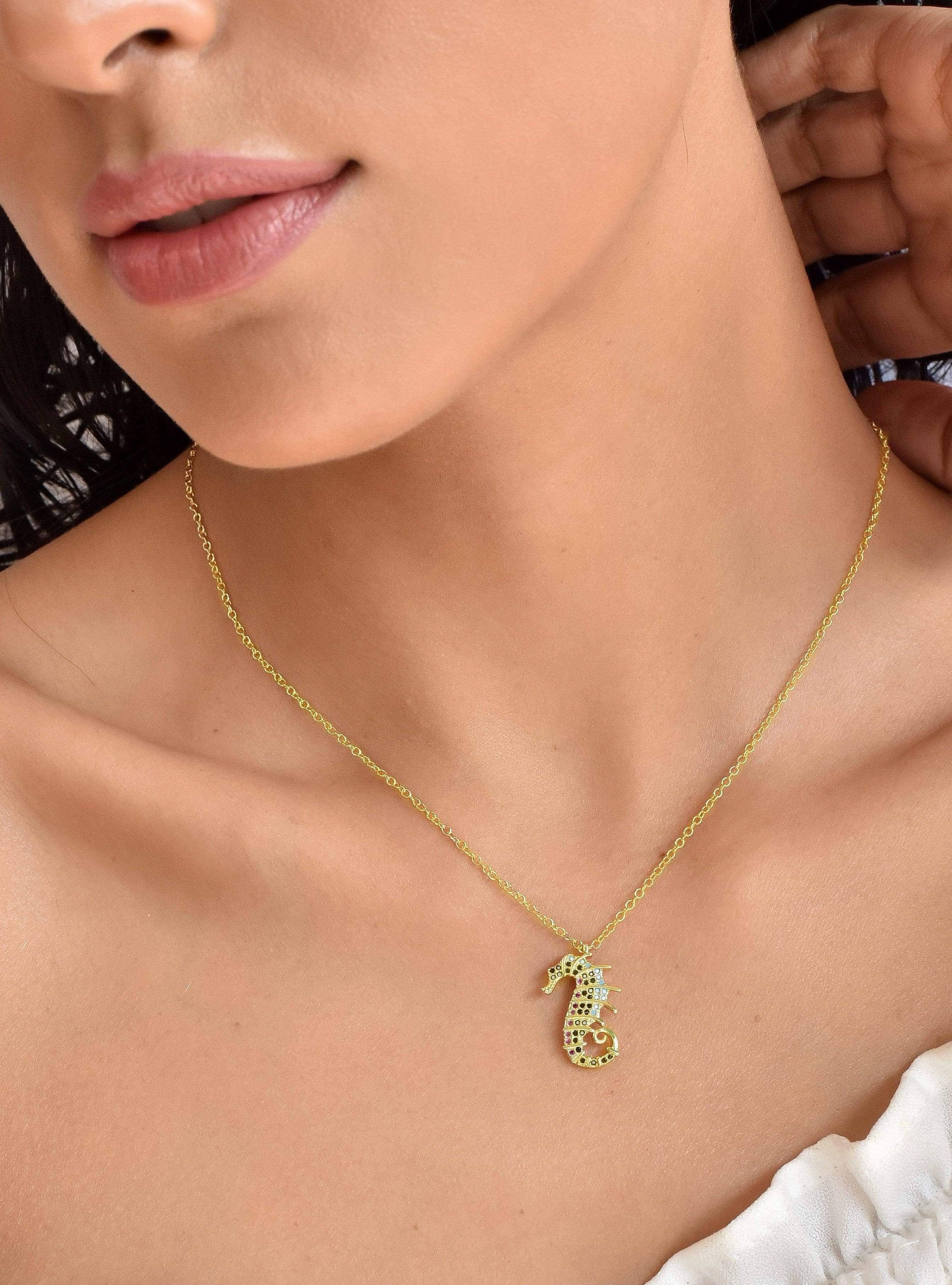 Klissaa Klissaa Sea Horse Pendant Necklace