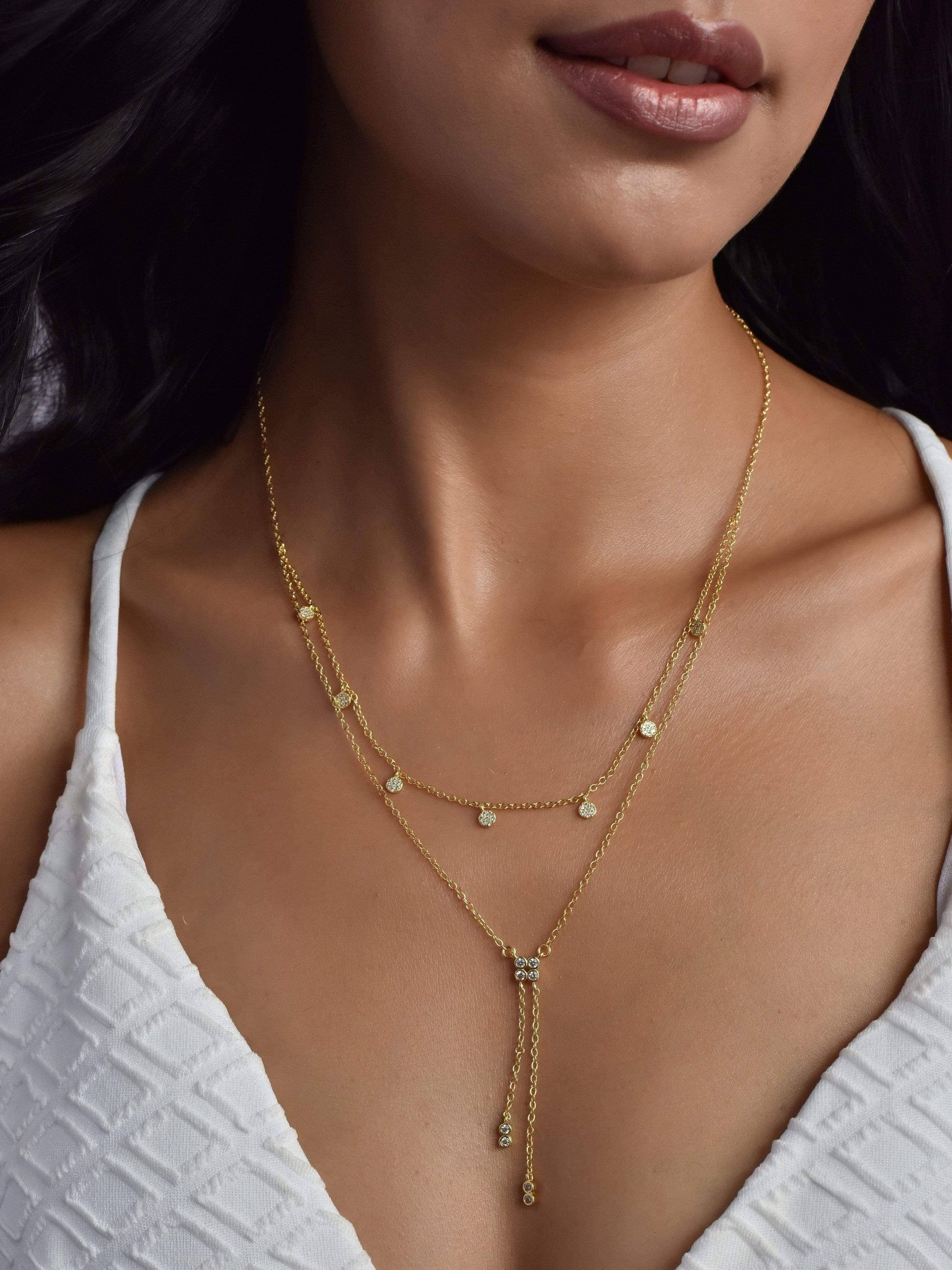 Klissaa necklace Multi Charms Layered Necklace