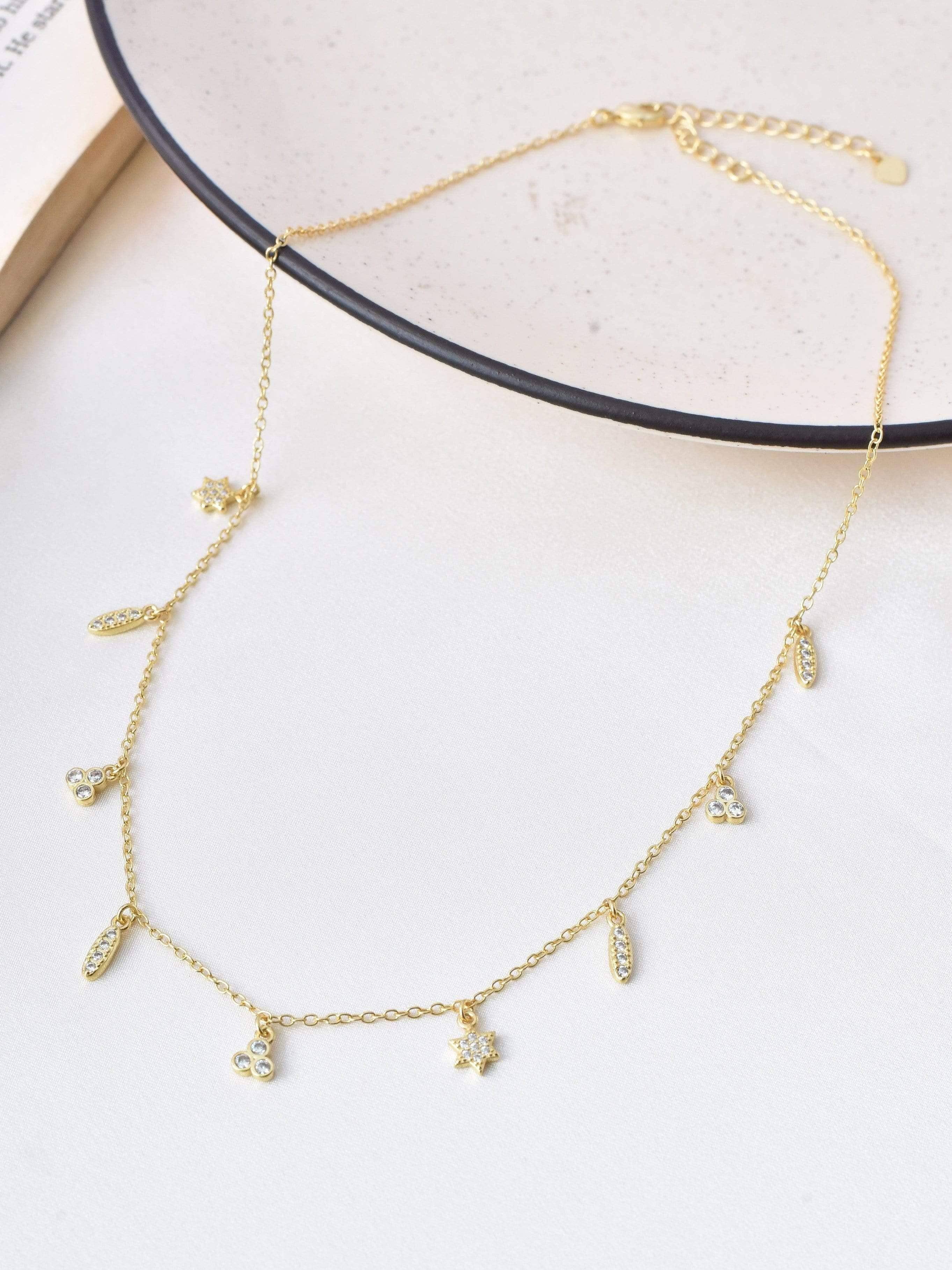 Klissaa necklace Olivia Multi Charm Necklace