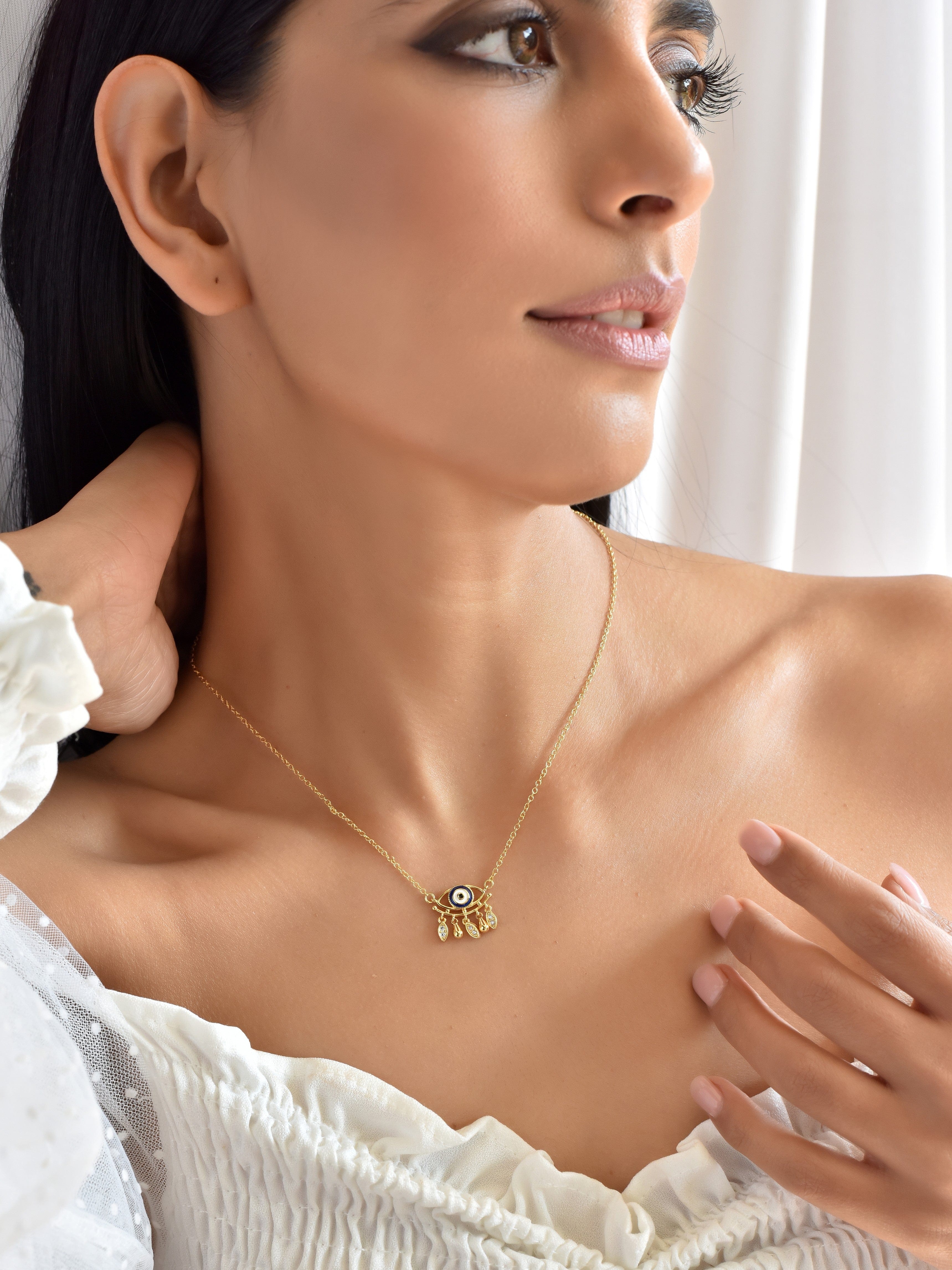 Klissaa necklace Symbolic Evil Eye Necklace