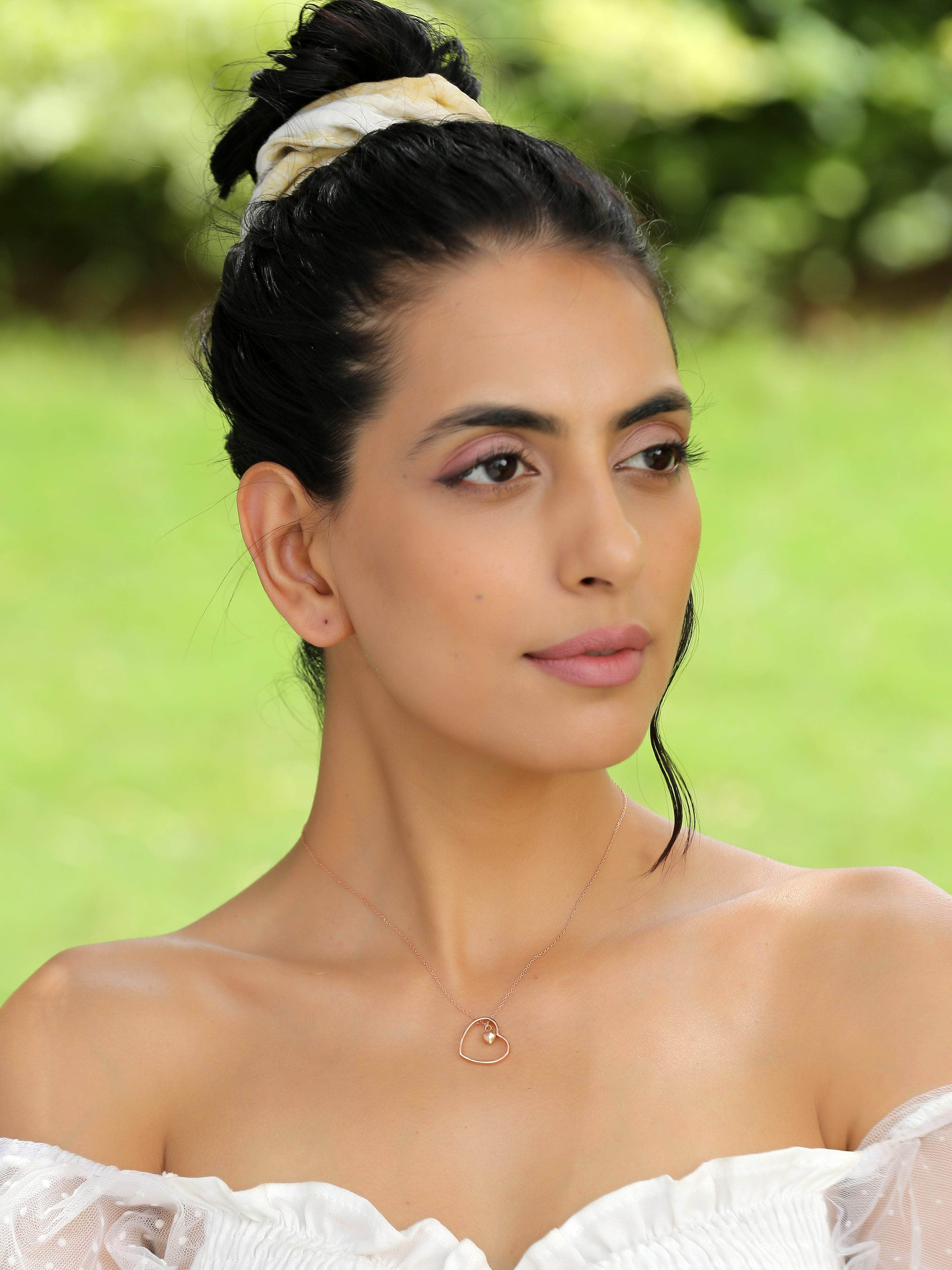 Klissaa Necklaces 925 Rose Gold Heart Necklace