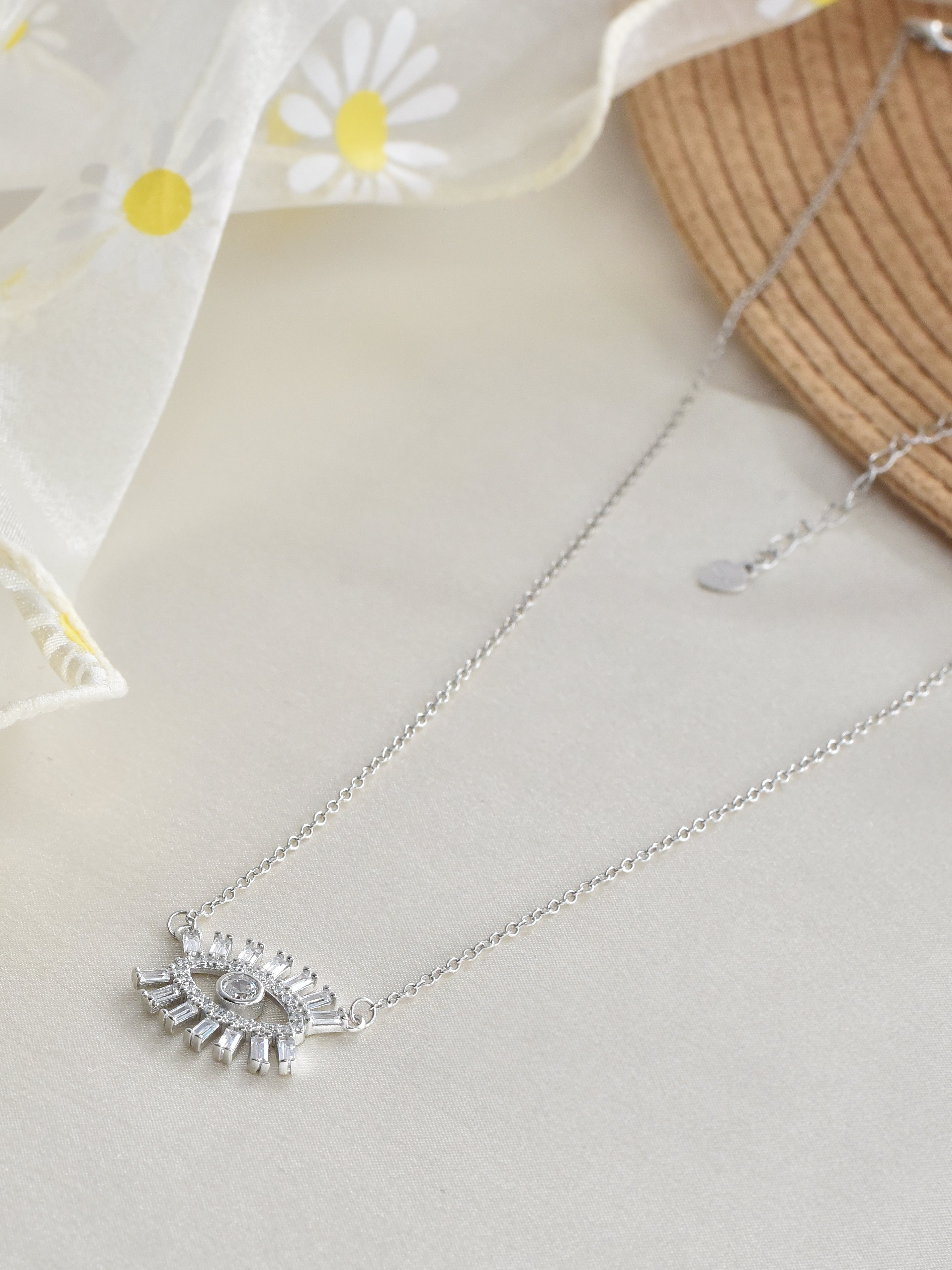 Klissaa Necklaces 925 Silver Evil Eye Necklace