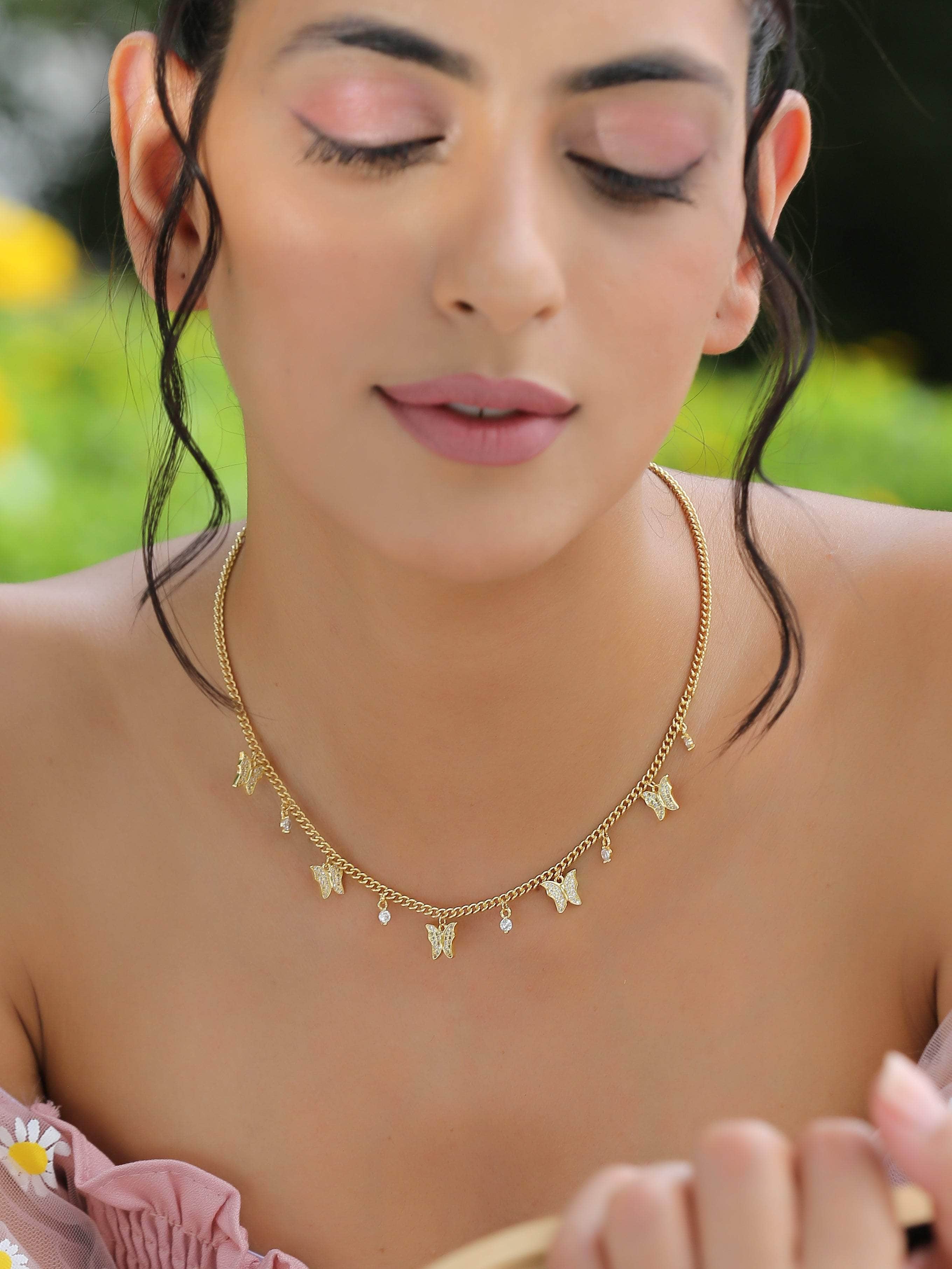 Klissaa Necklaces Butterfly Charms Necklace