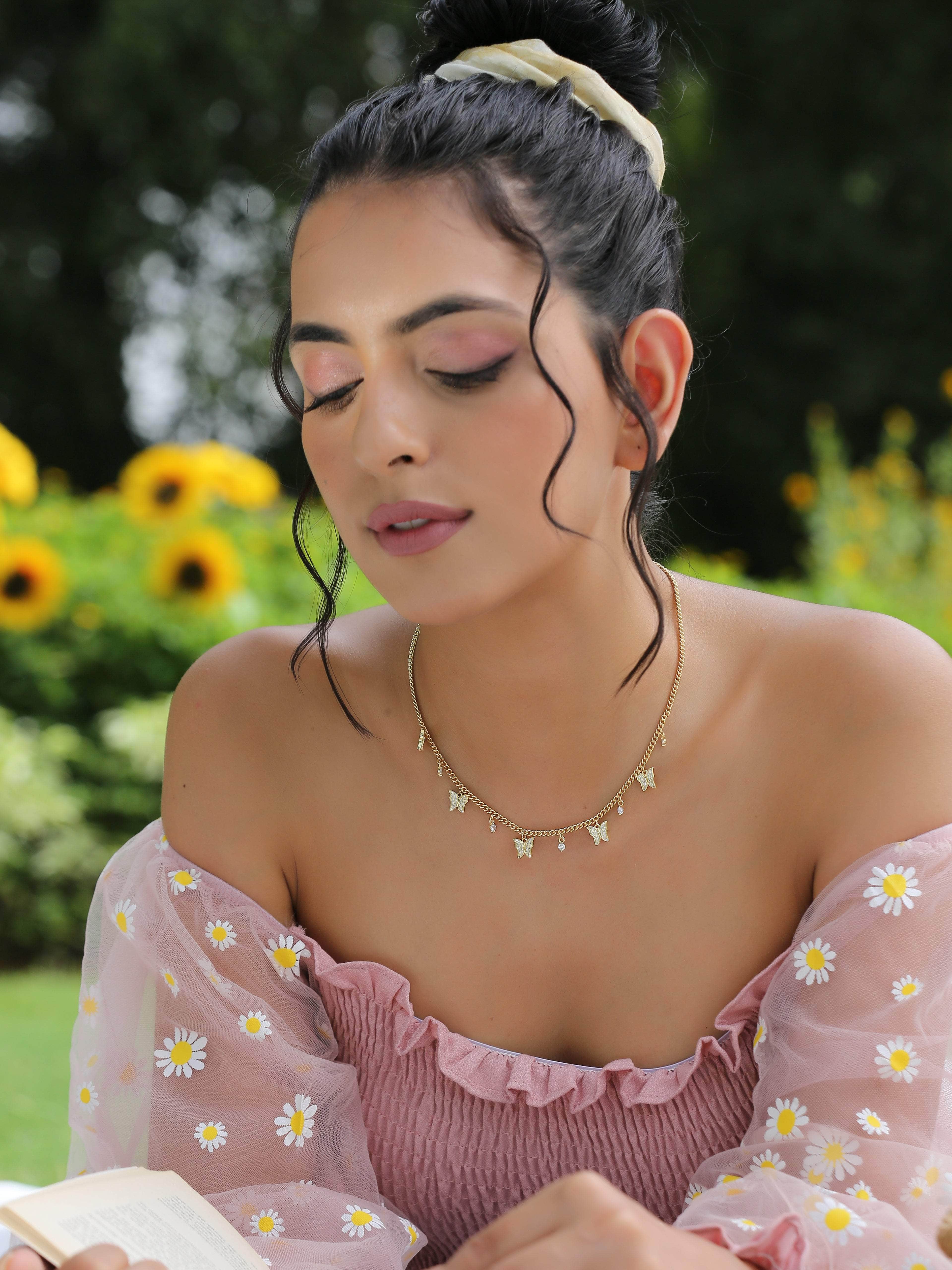 Klissaa Necklaces Butterfly Charms Necklace