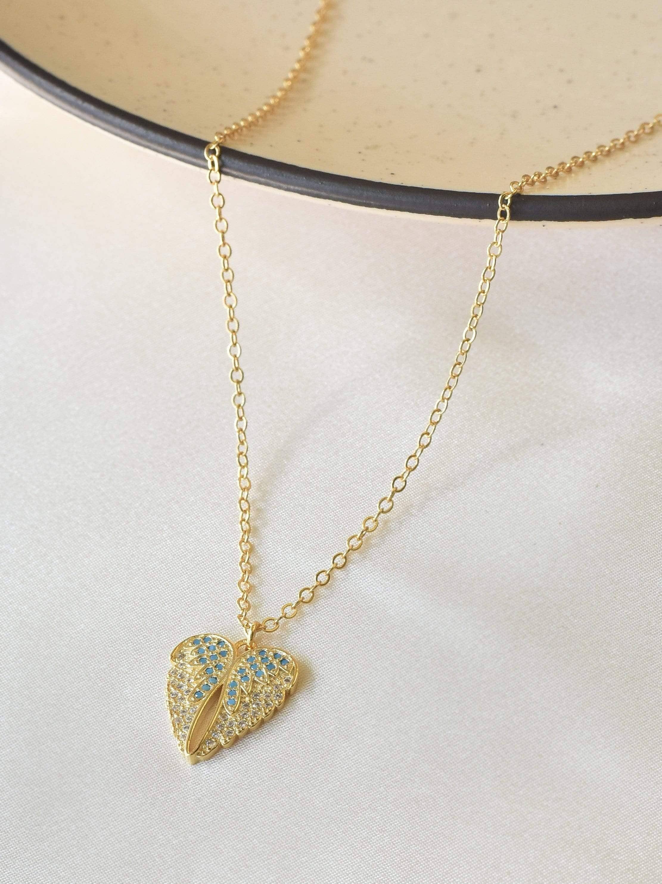 Klissaa Necklaces Butterfly Heart Necklace