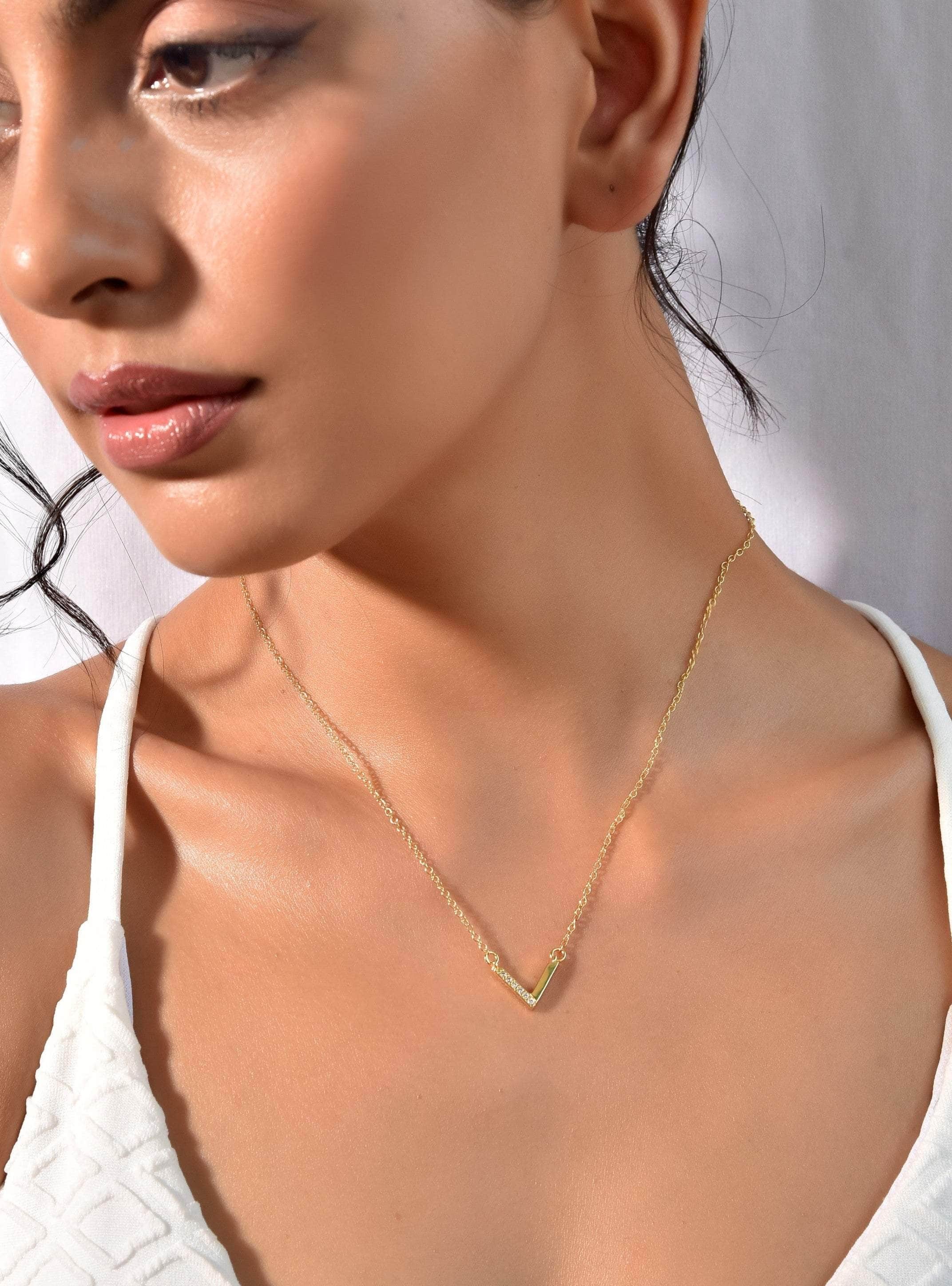 Klissaa Necklaces Delta V Necklace