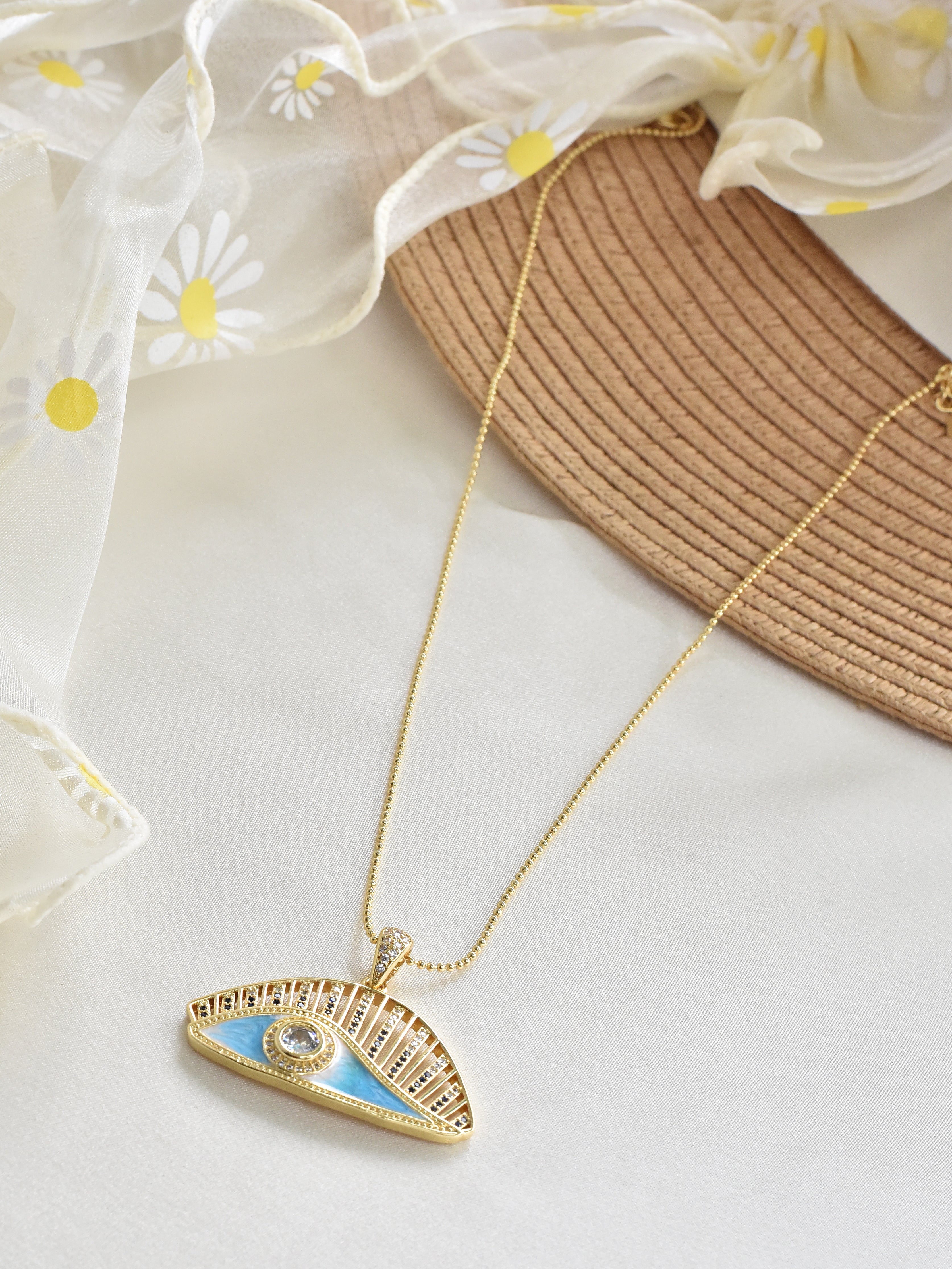 Klissaa Necklaces Evil Eye Statement Necklace