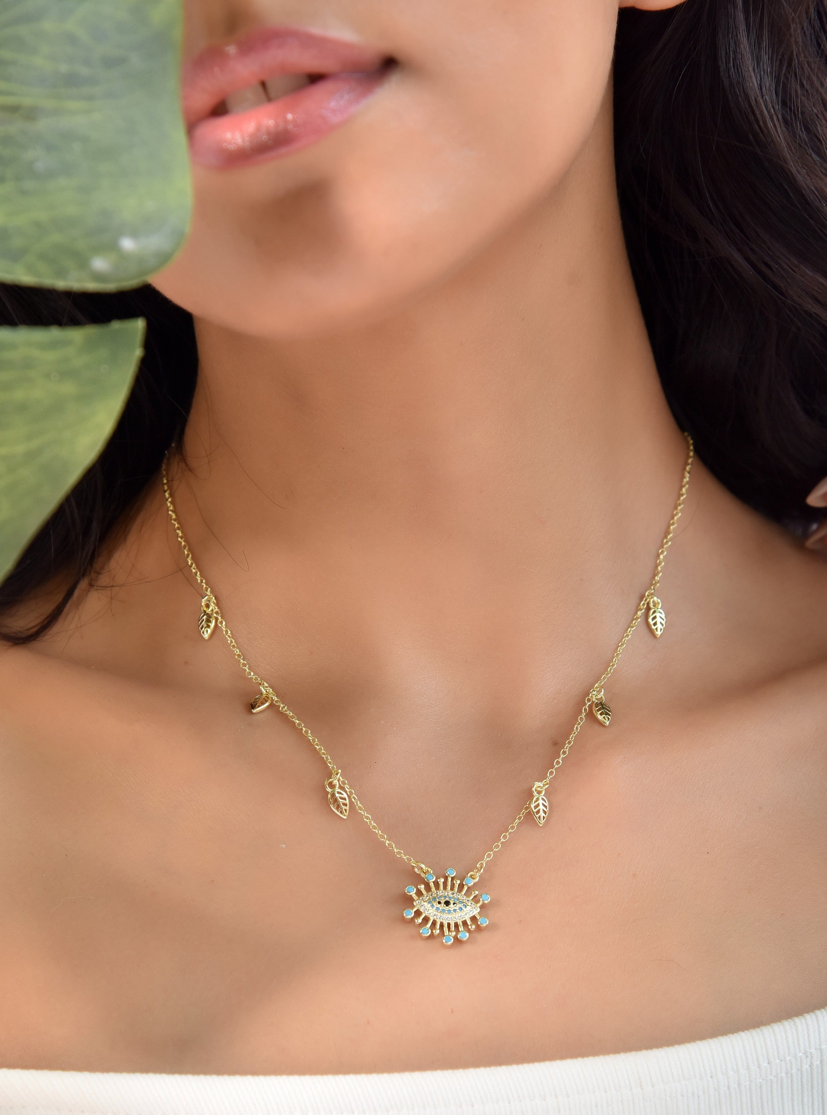 Klissaa Necklaces Fire & Ice Evil Eye Necklace