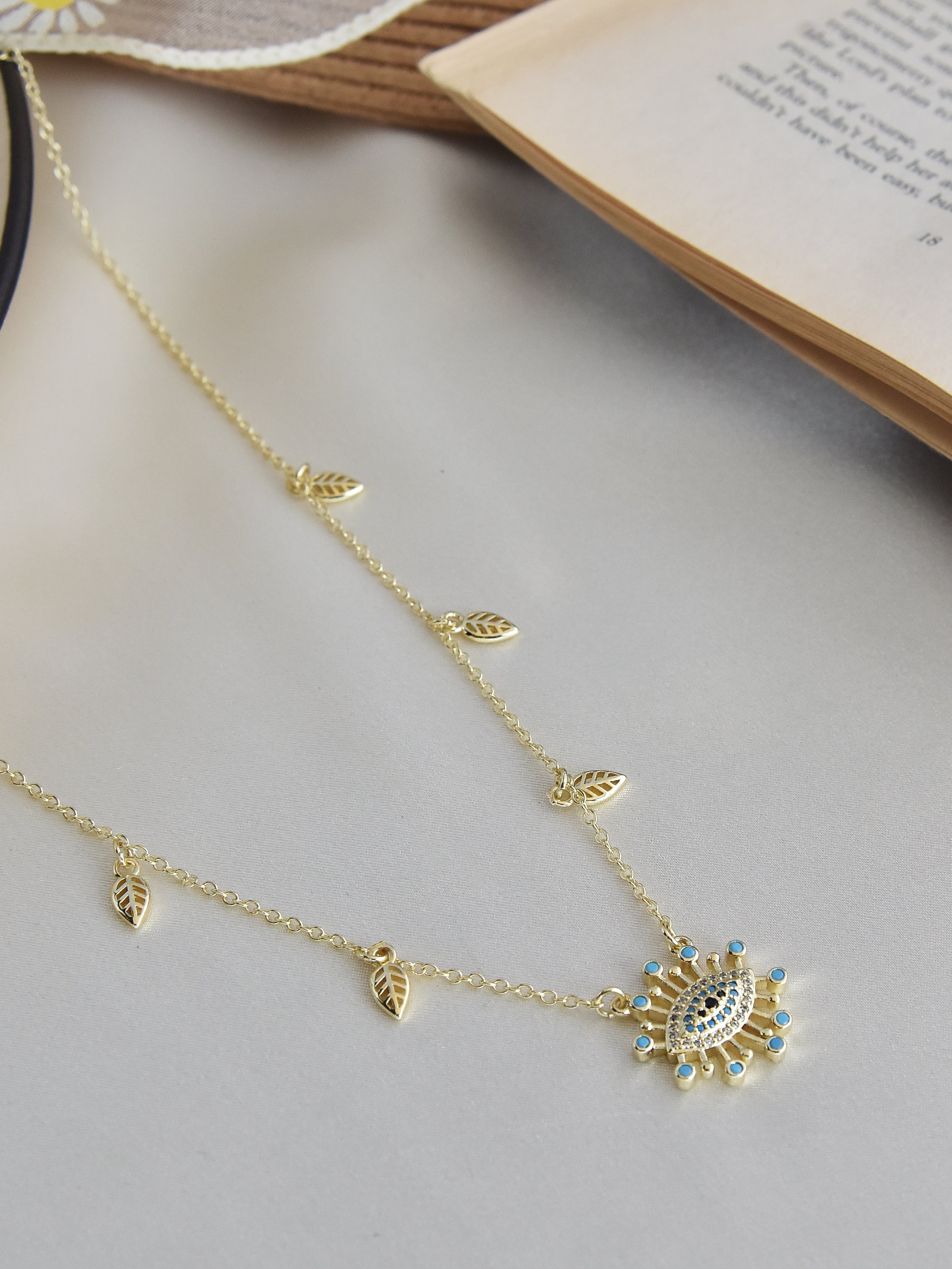 Klissaa Necklaces Fire & Ice Evil Eye Necklace