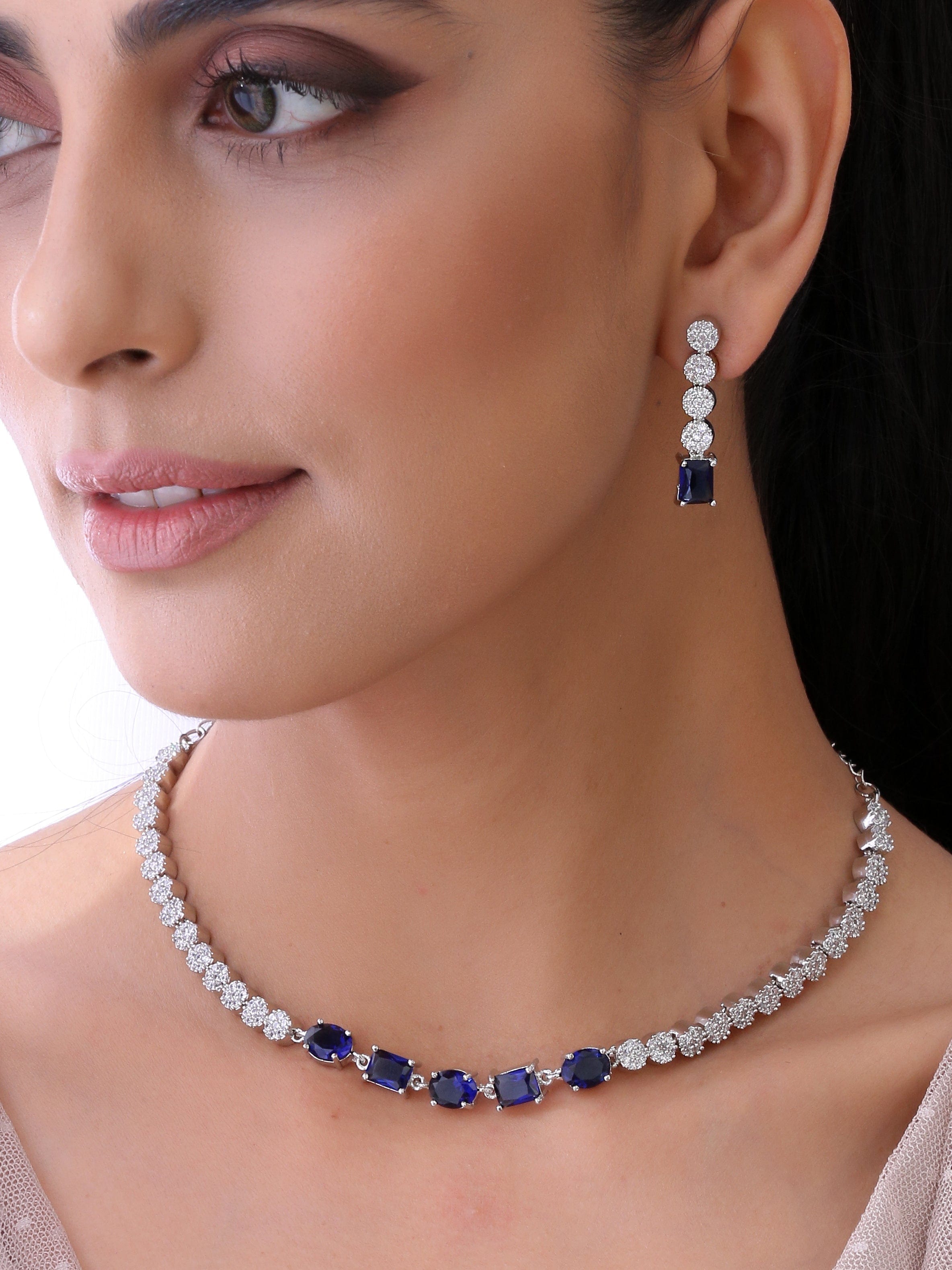 Klissaa Necklaces Freya Blue Necklace Set