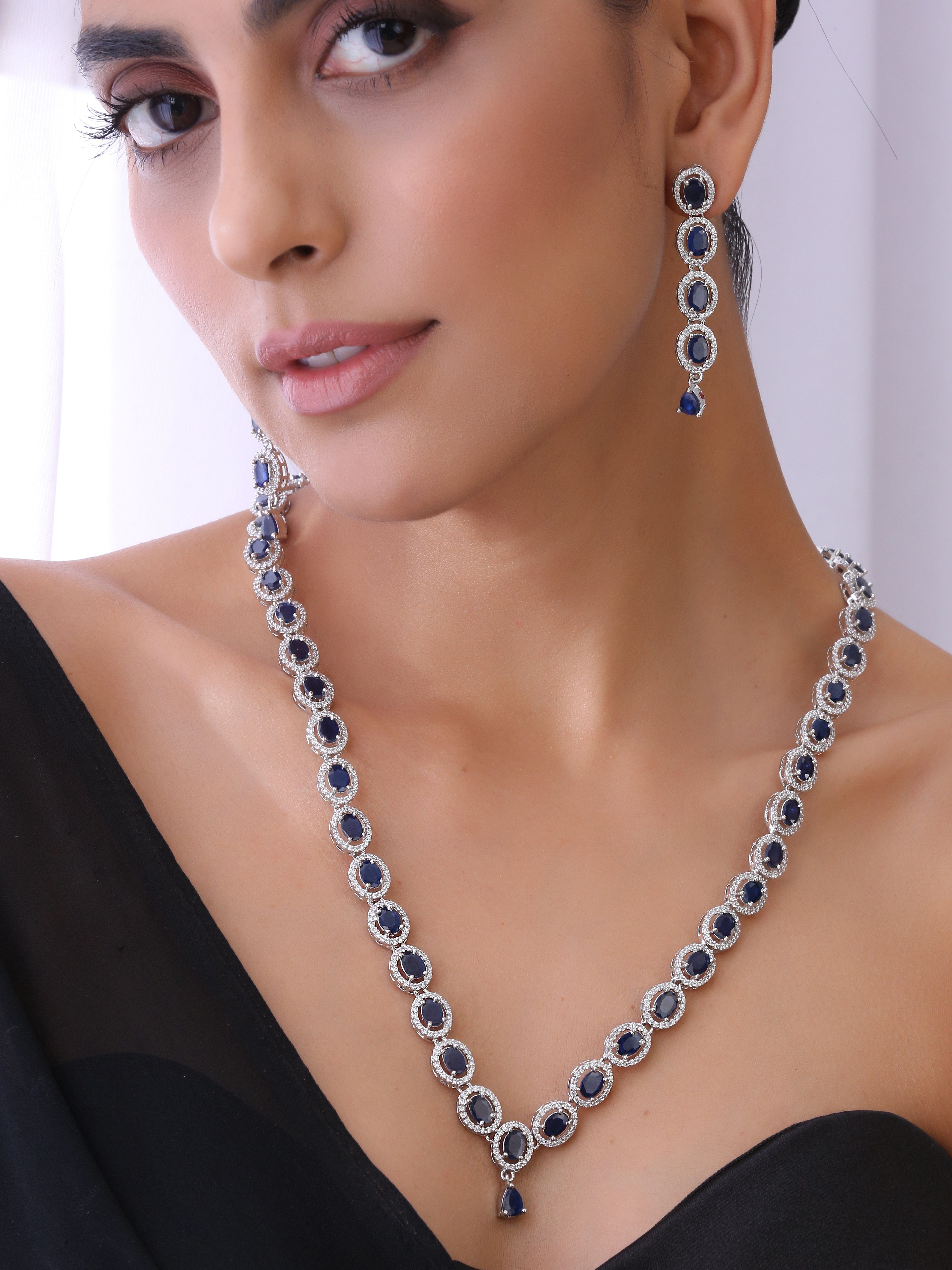 Klissaa Necklaces Mehreen Long Necklace Set