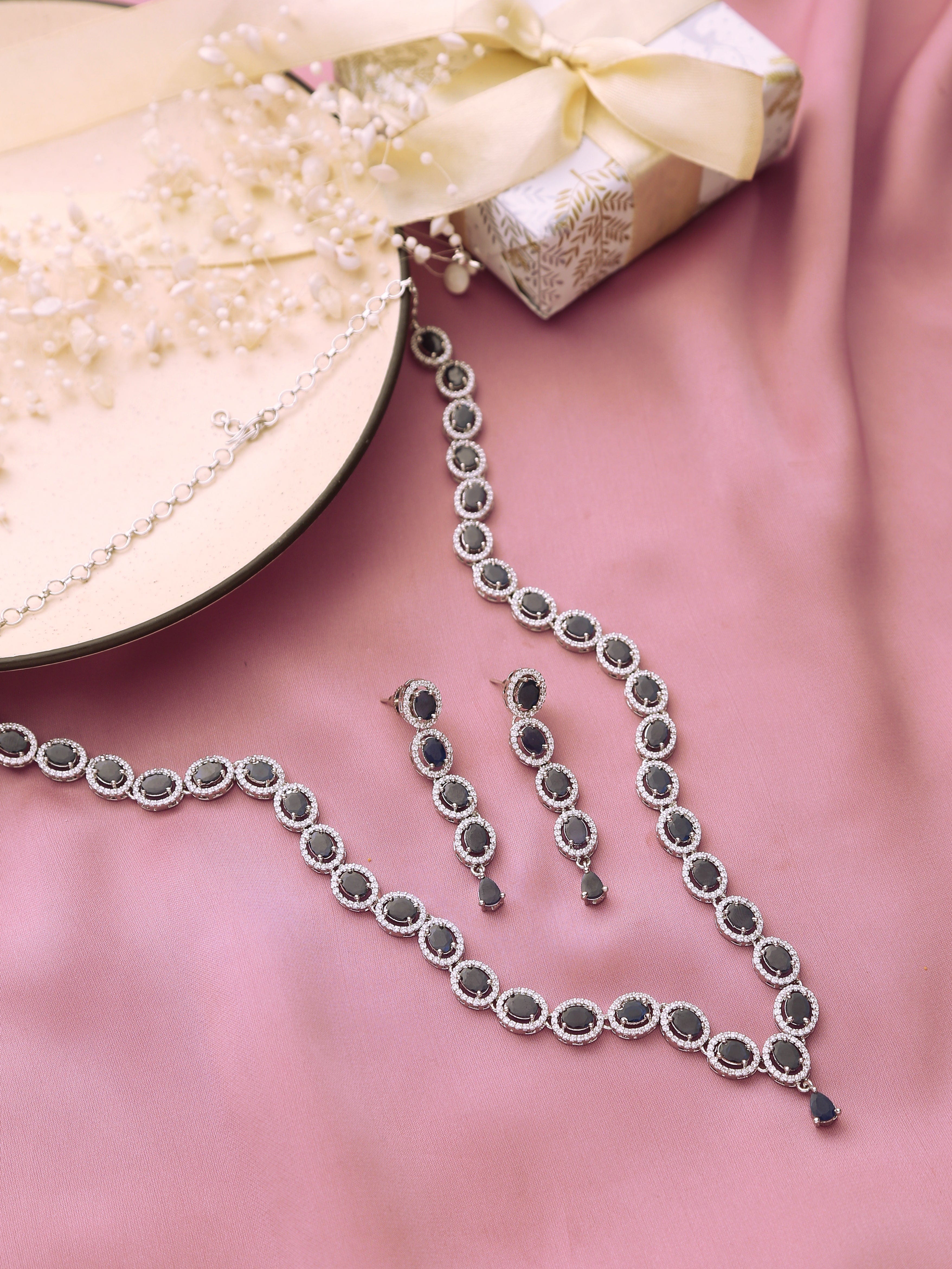 Klissaa Necklaces Mehreen Long Necklace Set