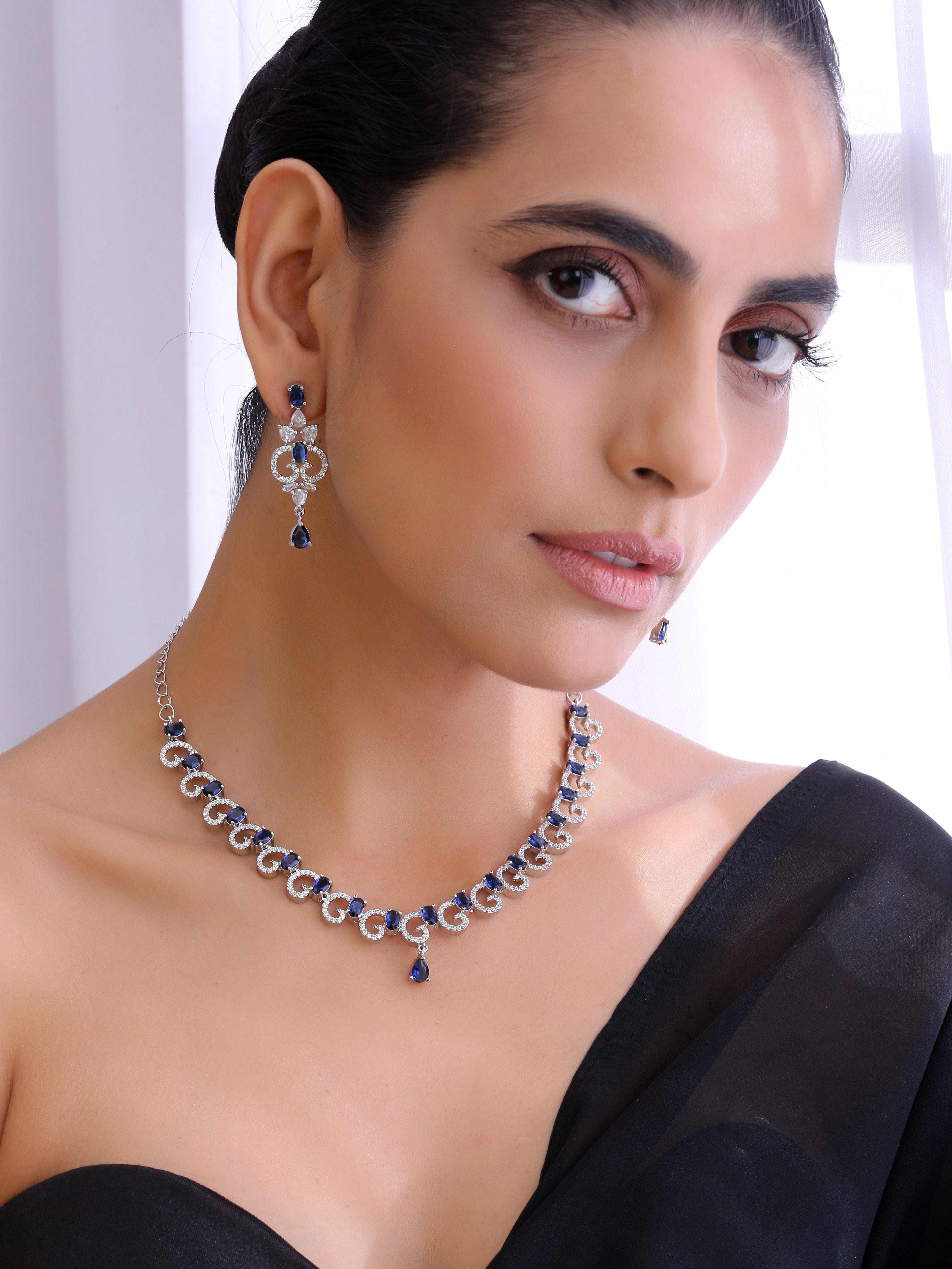 Klissaa Necklaces Myra Designer Necklace Set