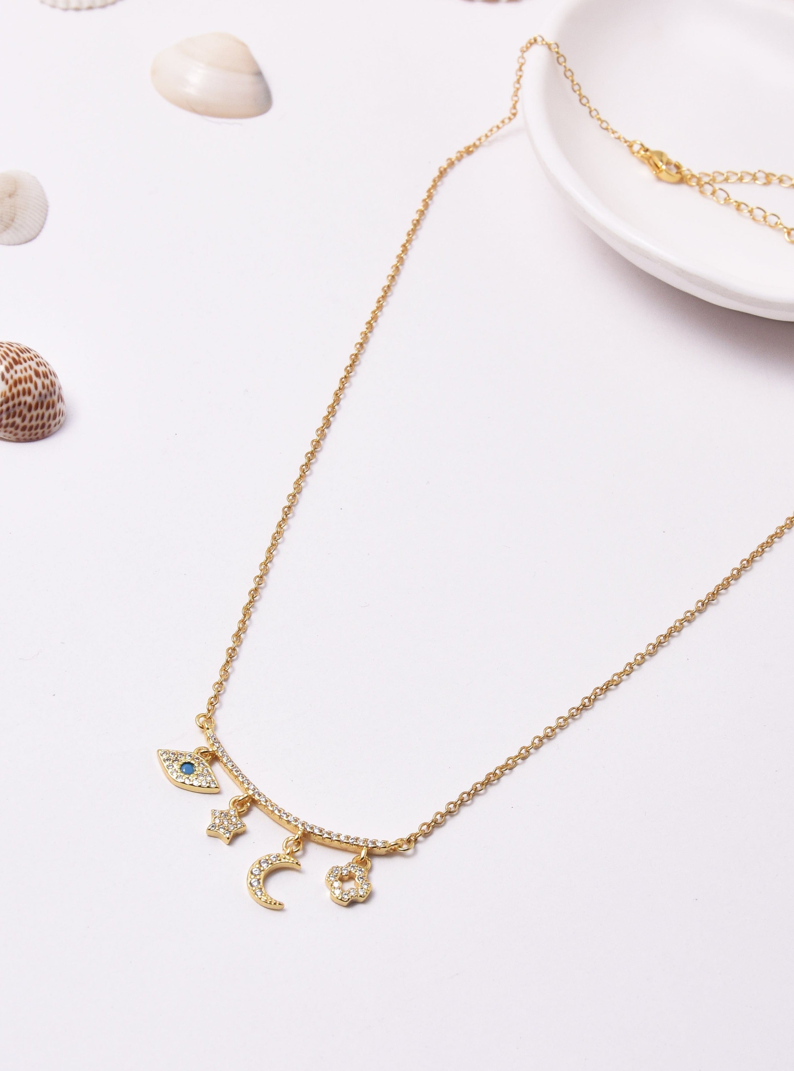 Klissaa Necklaces Snow White Charms Necklace