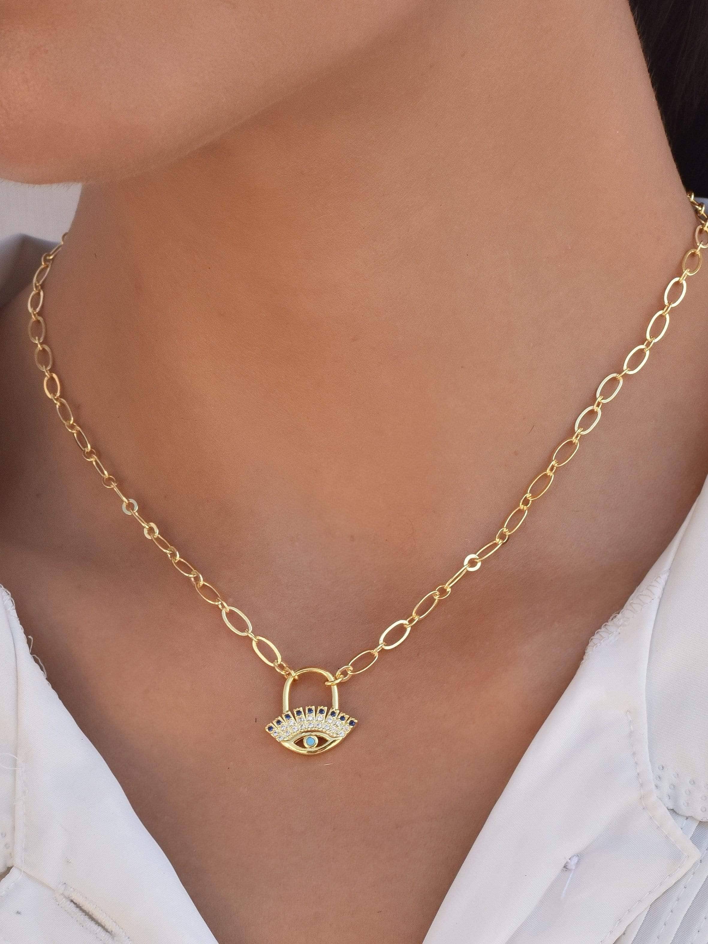 Klissaa Necklaces Tasmin Evil Eye Necklace