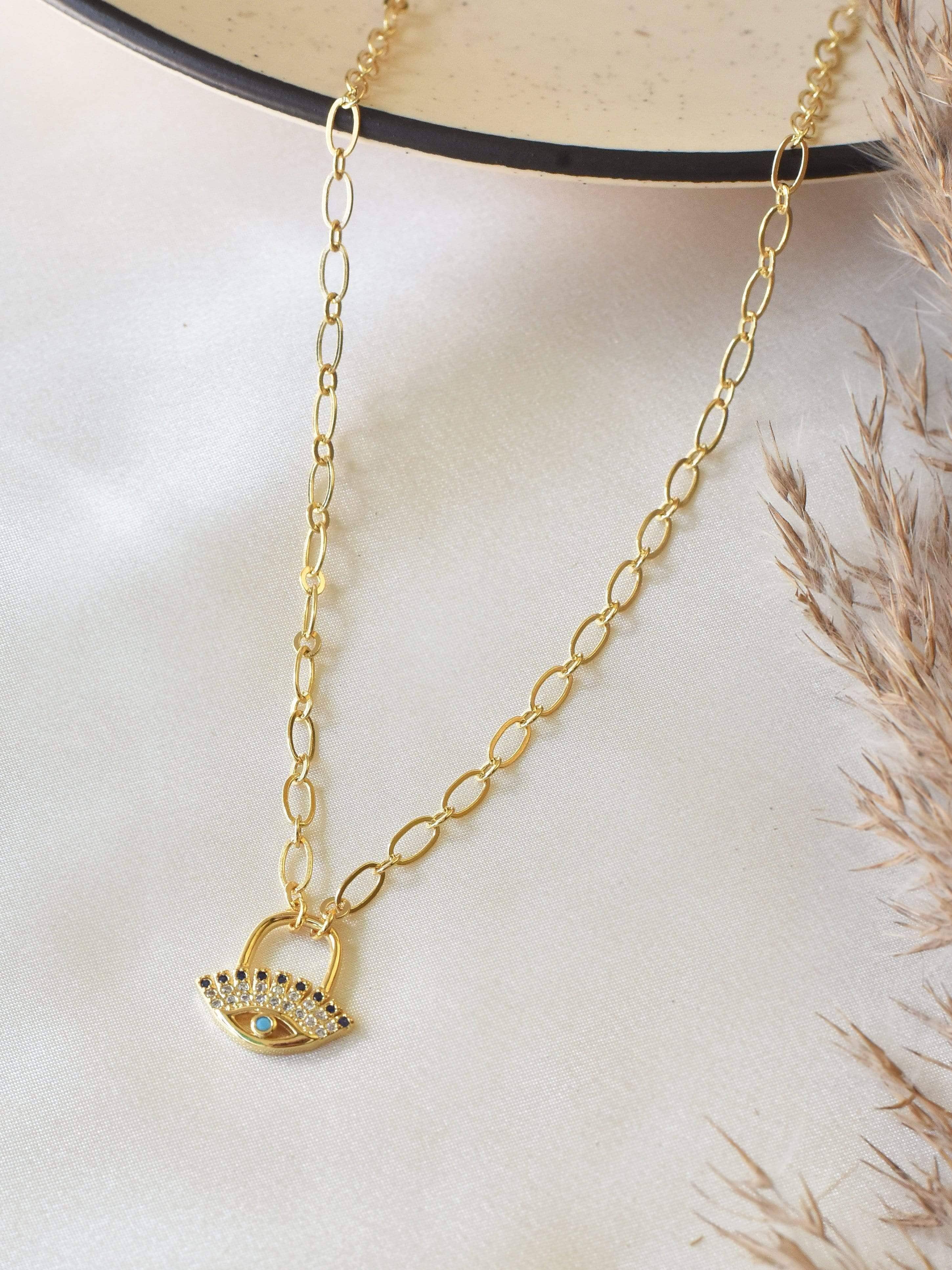 Klissaa Necklaces Tasmin Evil Eye Necklace