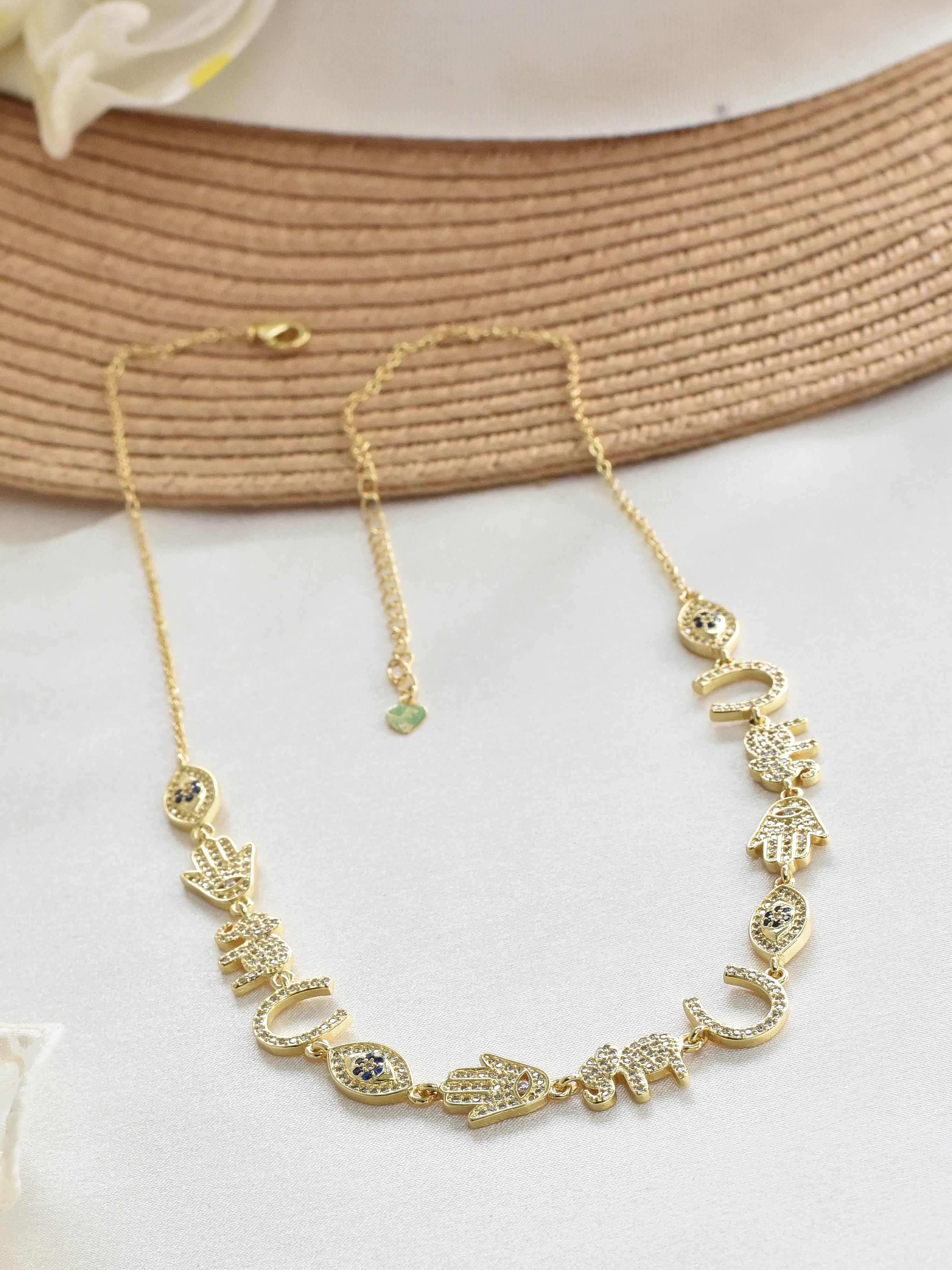 Klissaa Necklaces The Good Vibes Multi Charm Necklace