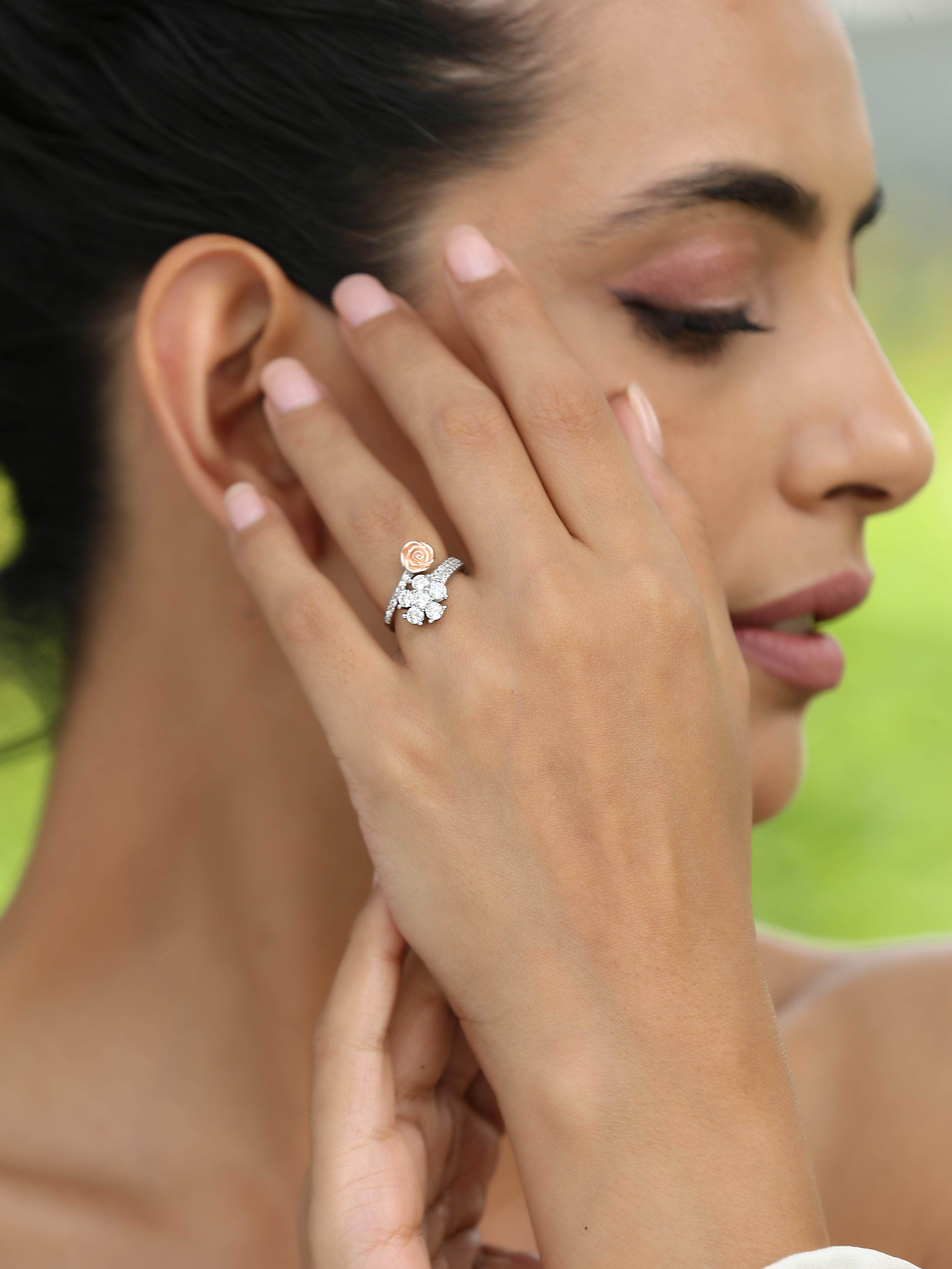 Klissaa Rings 925 Silver Rosemary Ring