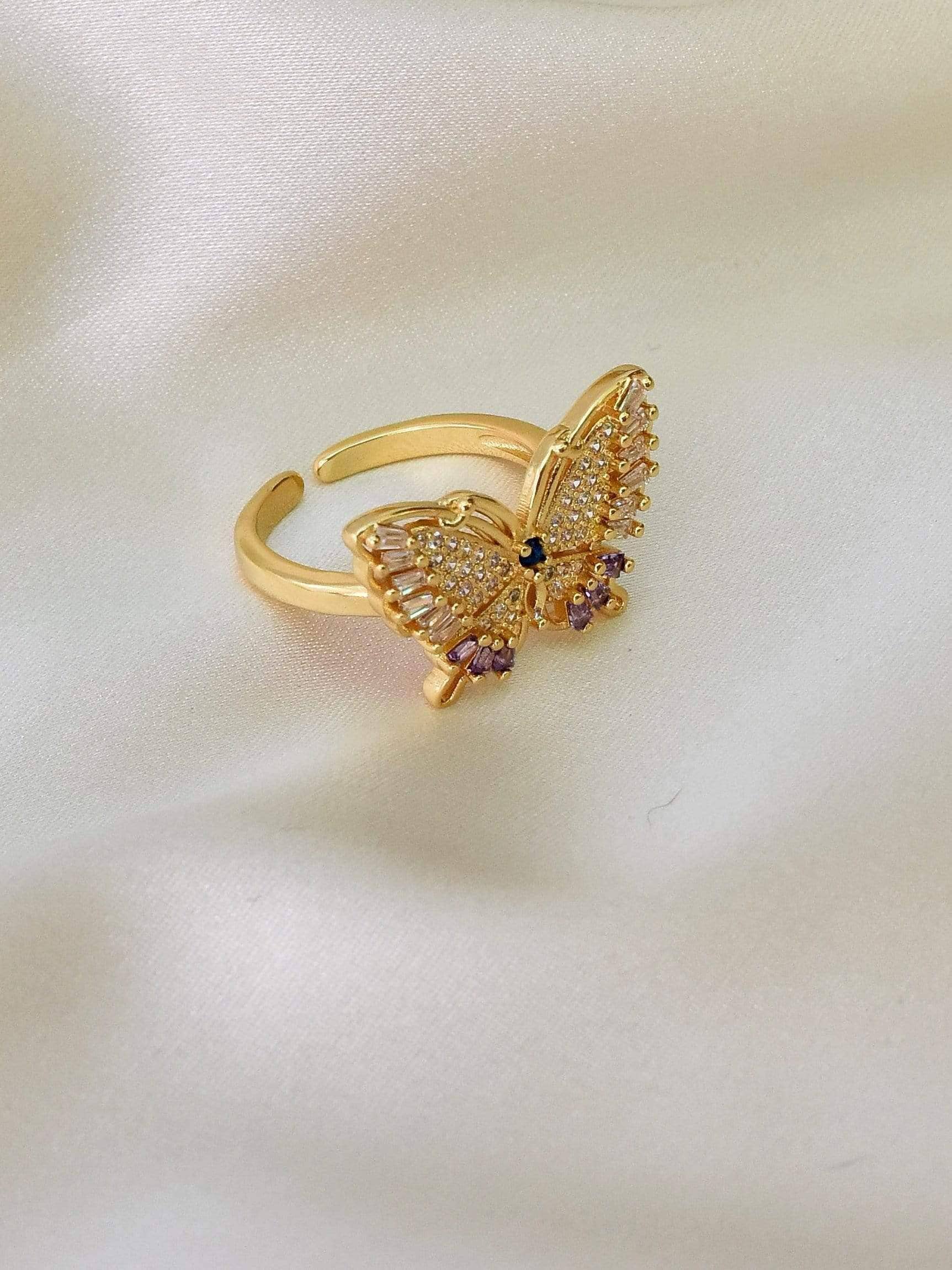 Klissaa rings Butterfly Crystal Ring