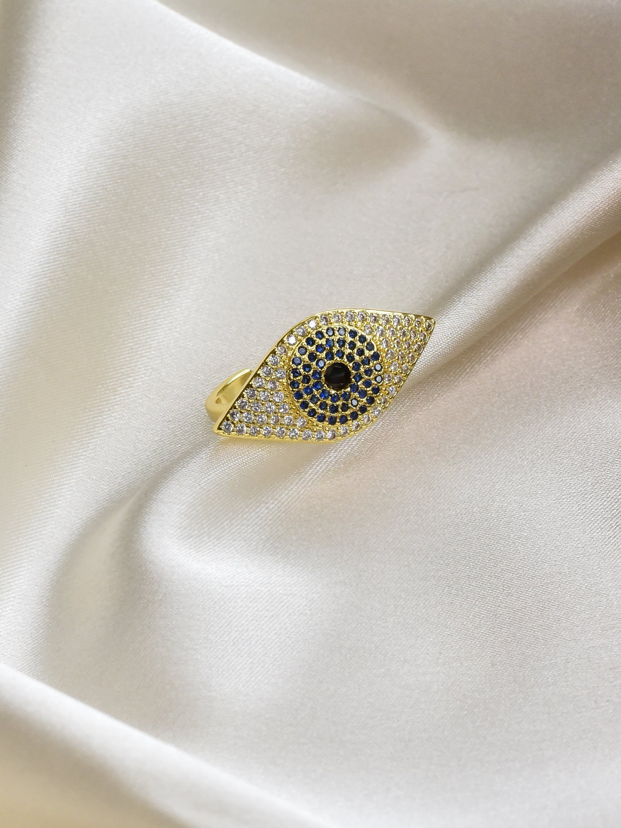 Klissaa Rings Classic Zirconia Evil Eye Ring By Klissaa
