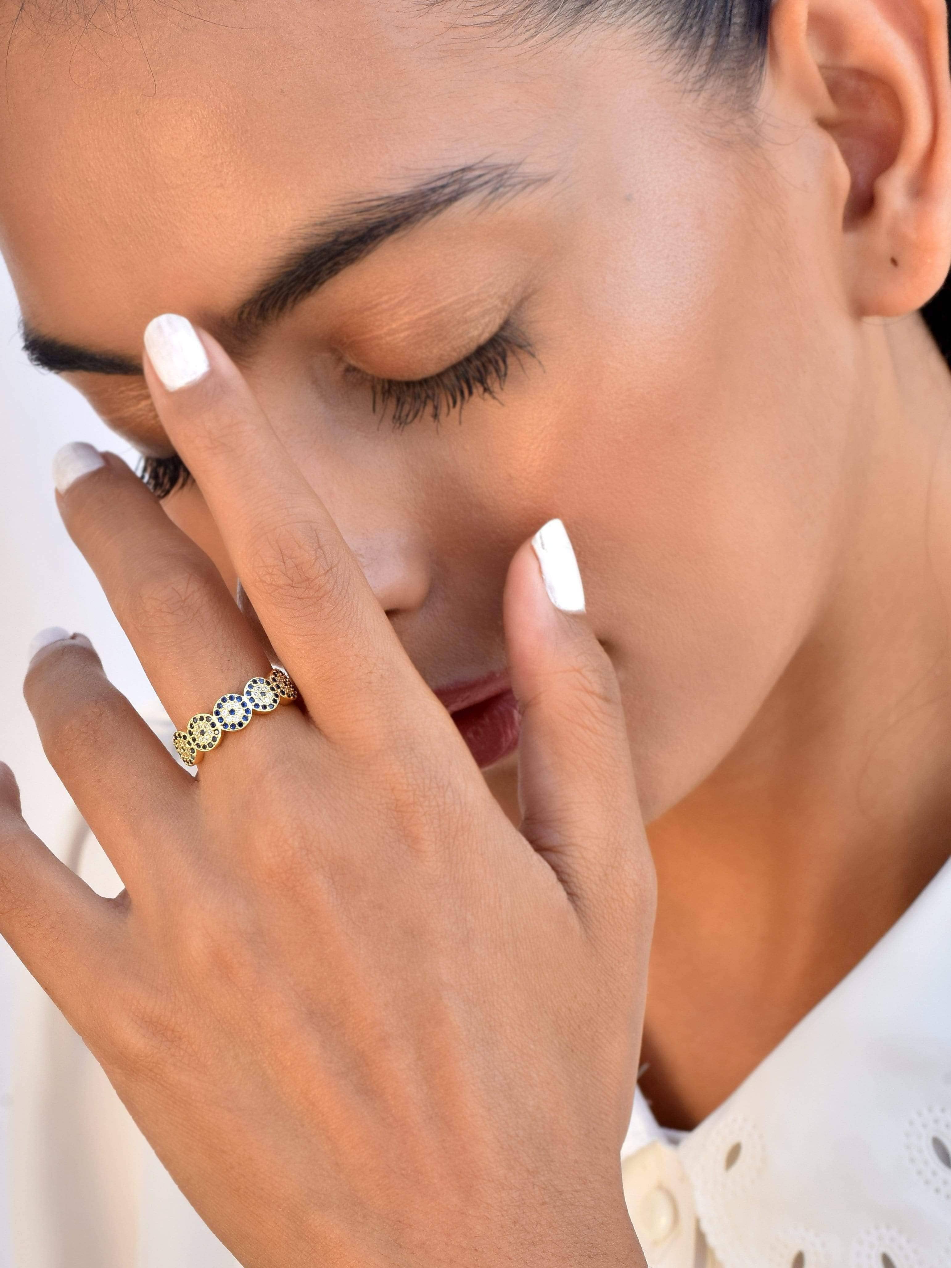 Klissaa Rings Forever Evil Eye Ring