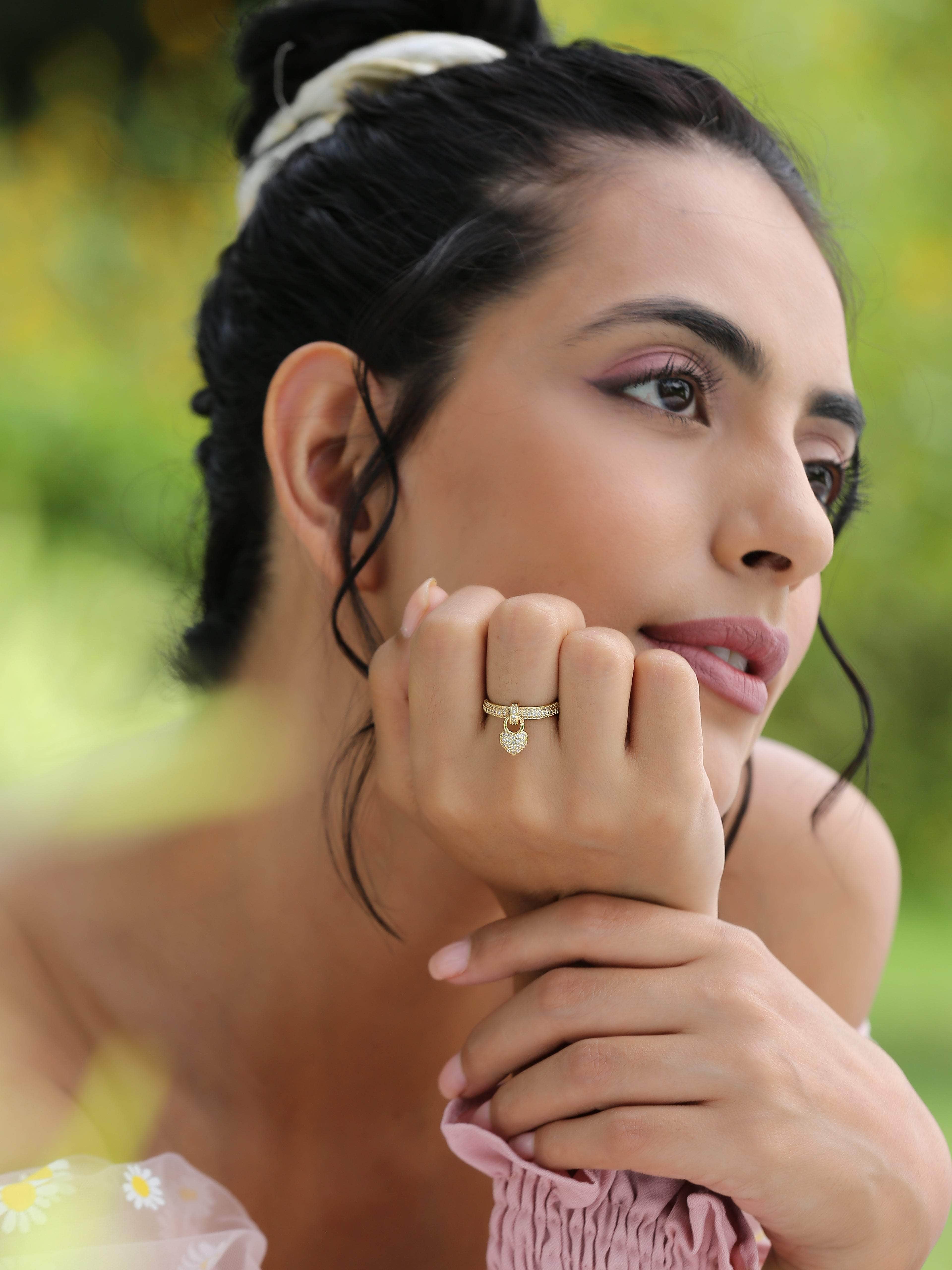 Klissaa Rings Klissaa Drop Heart Ring