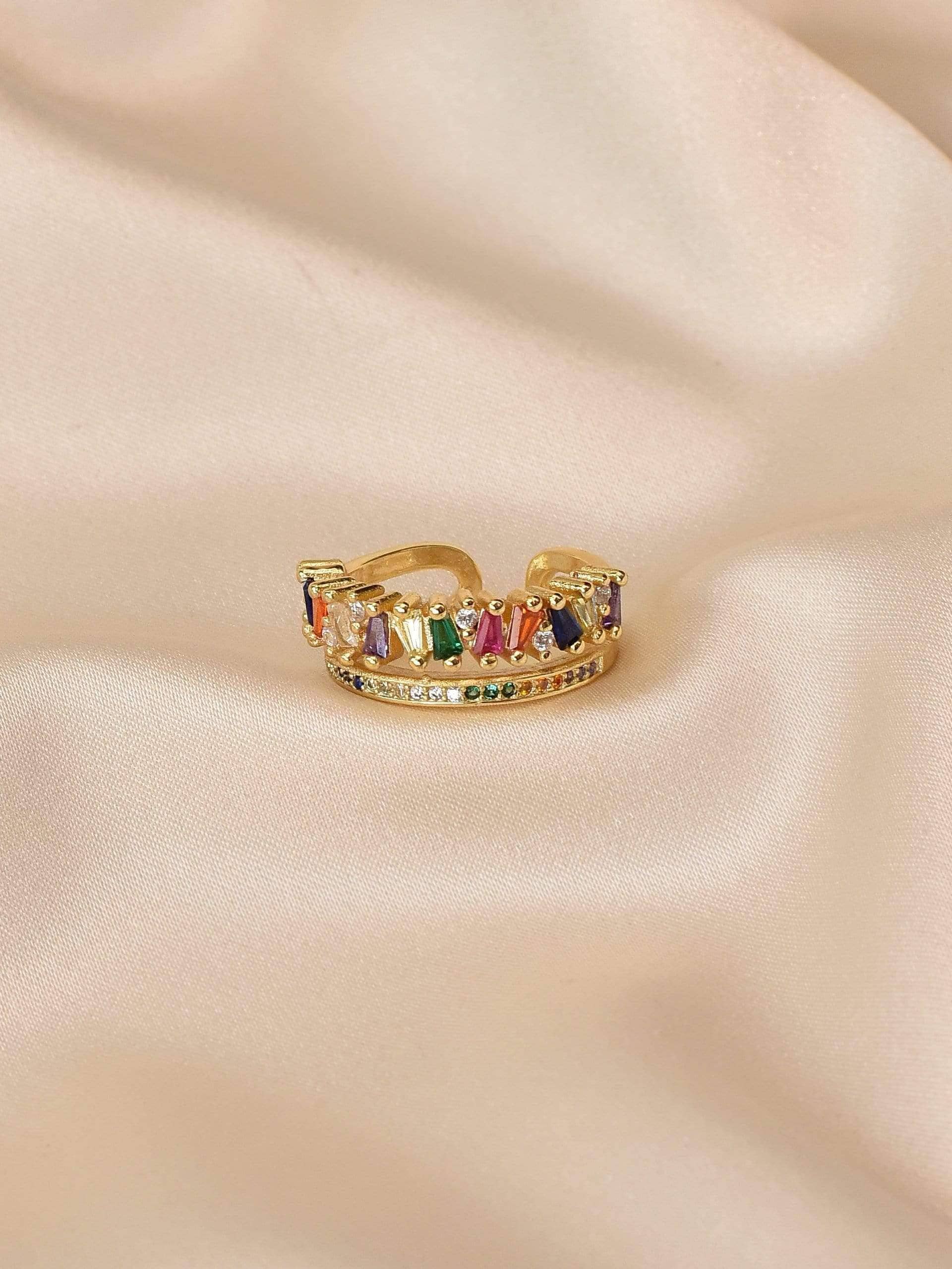 Klissaa Rings Multi Color Cubic Zirconia Ring