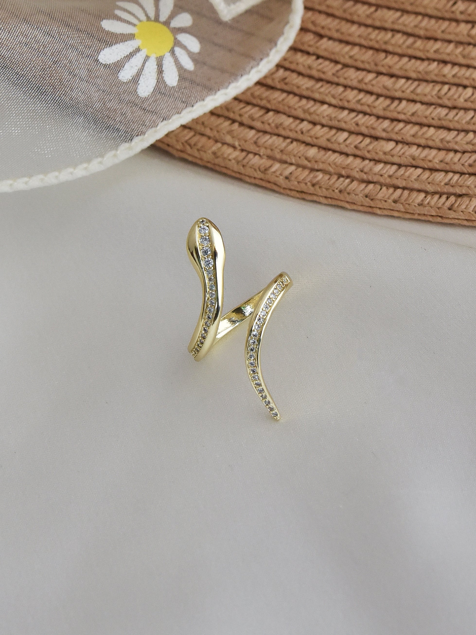 Klissaa Rings Serpentine Gold Plated Ring