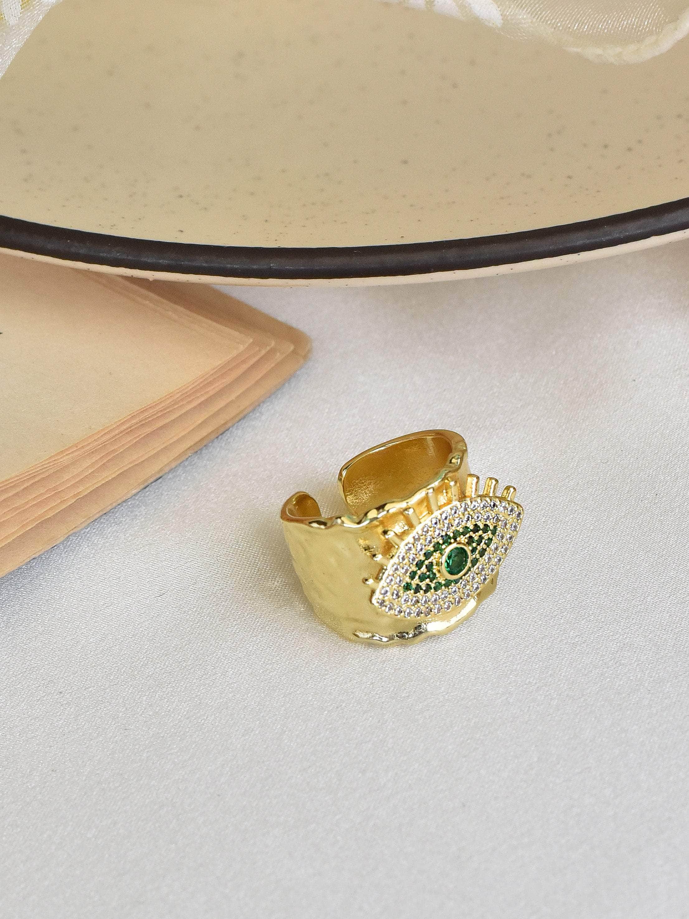 Klissaa Rings Statement Nazar Eye Ring