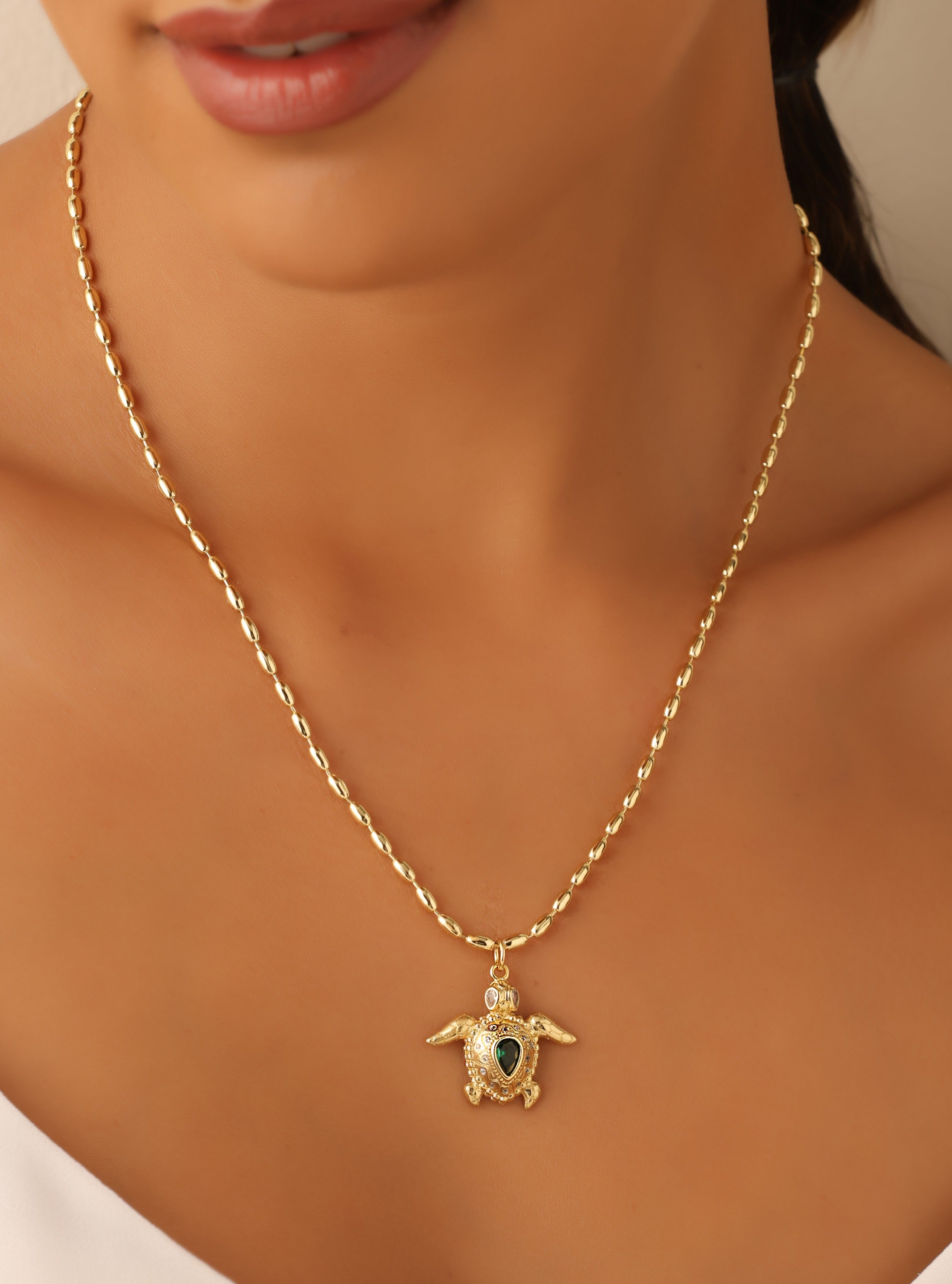 Abigail Turtle Necklace