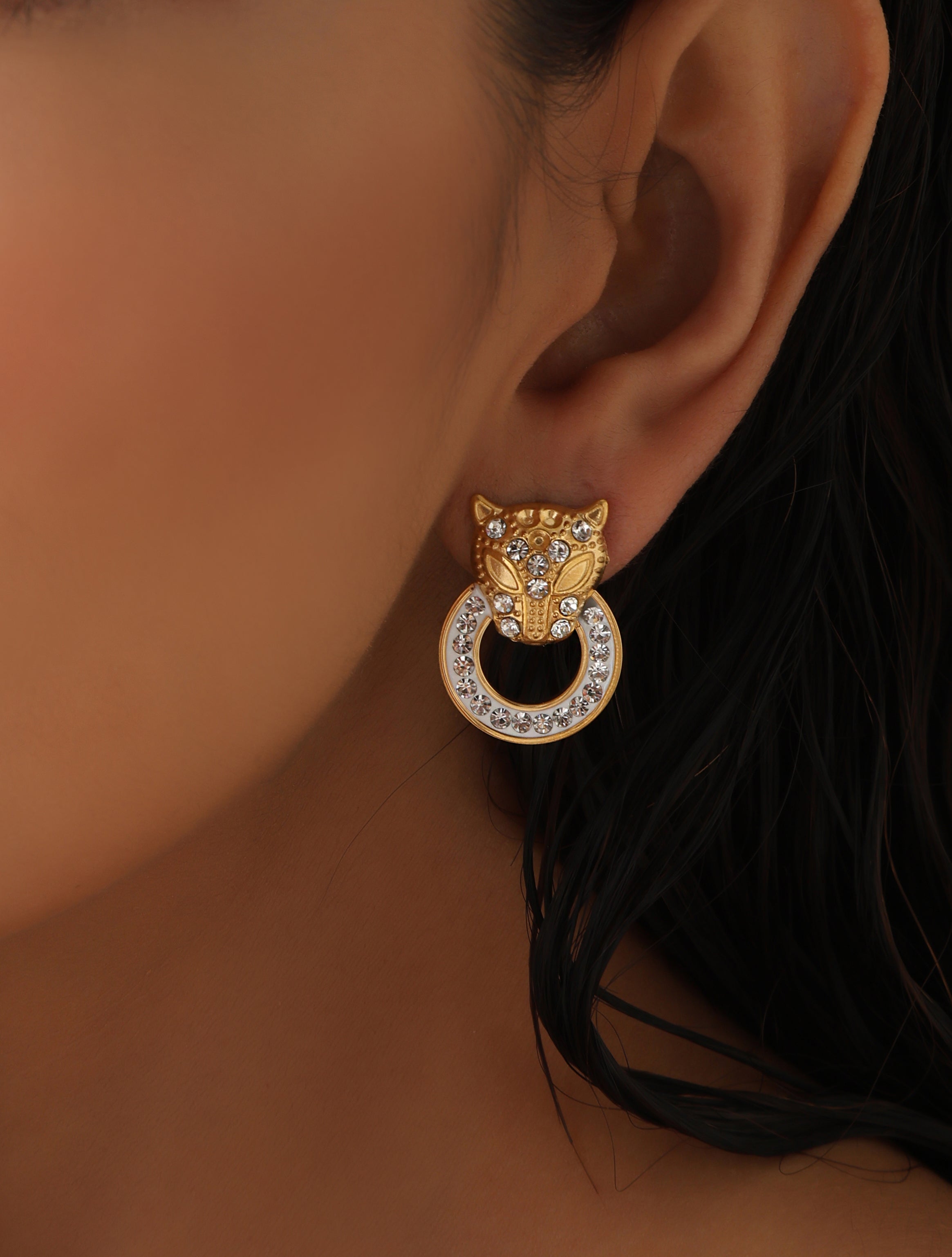 Inaya Panther Studs