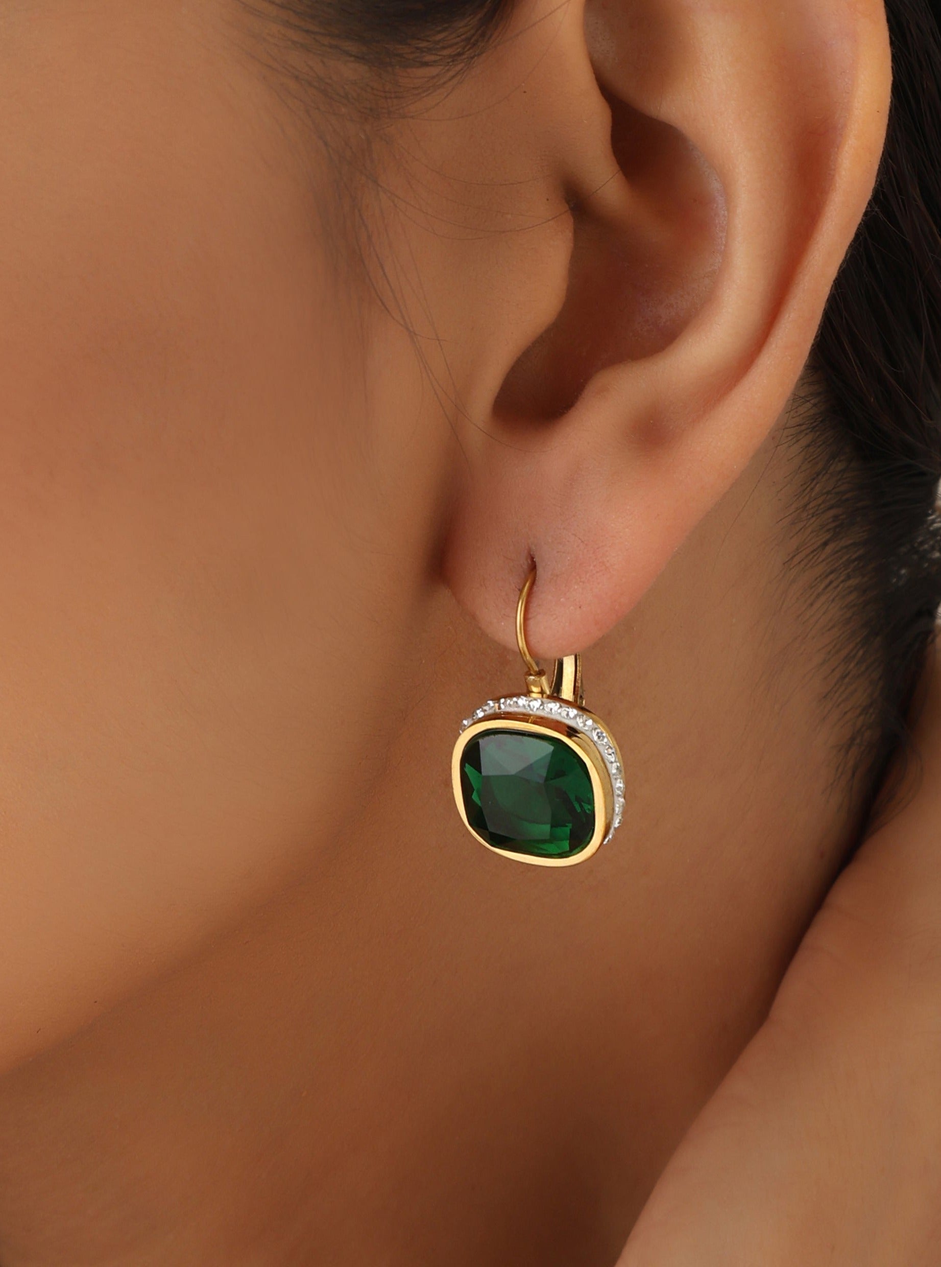 Roche Emerald Earrings