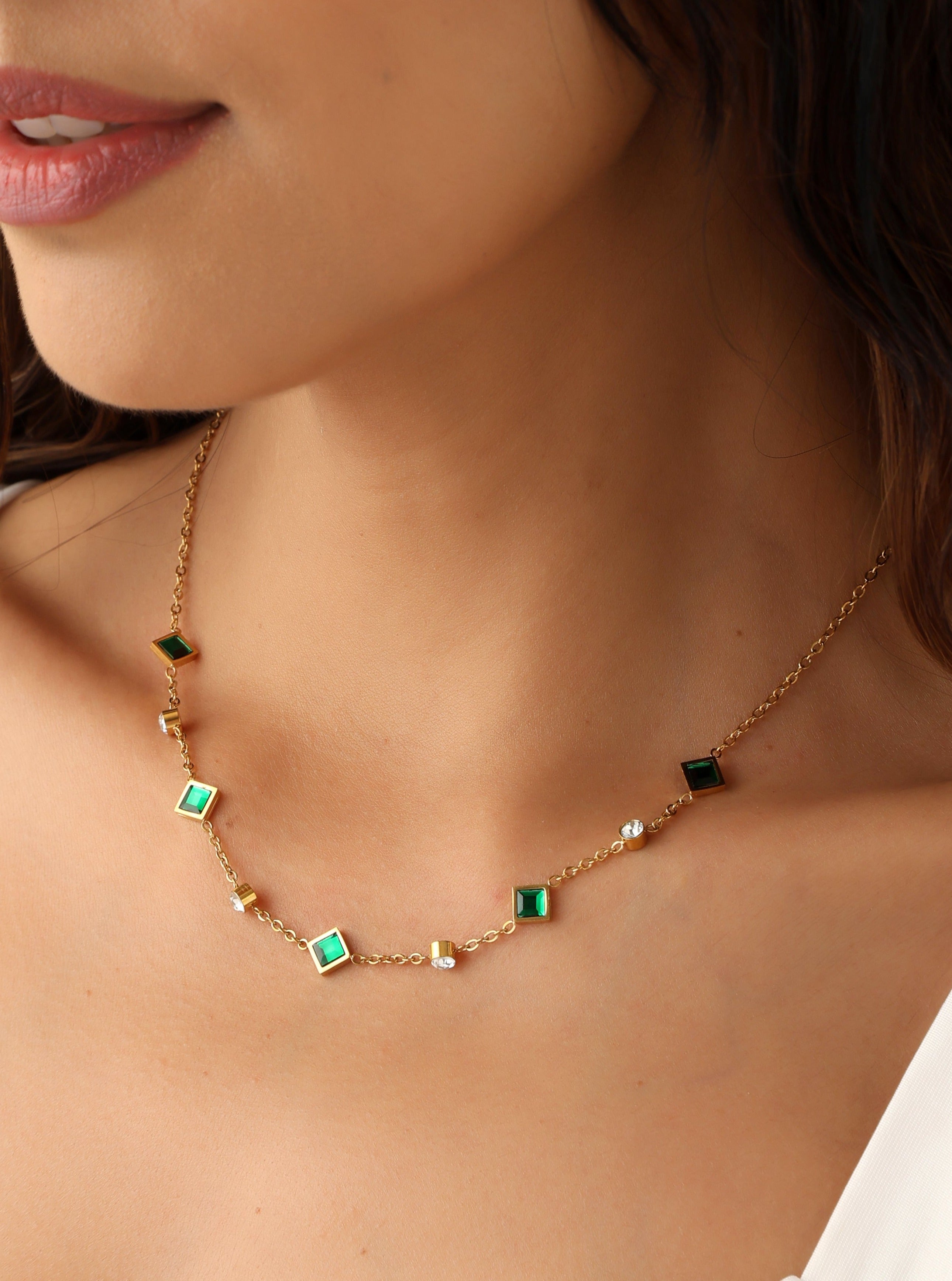 Harmony Emerald Necklace