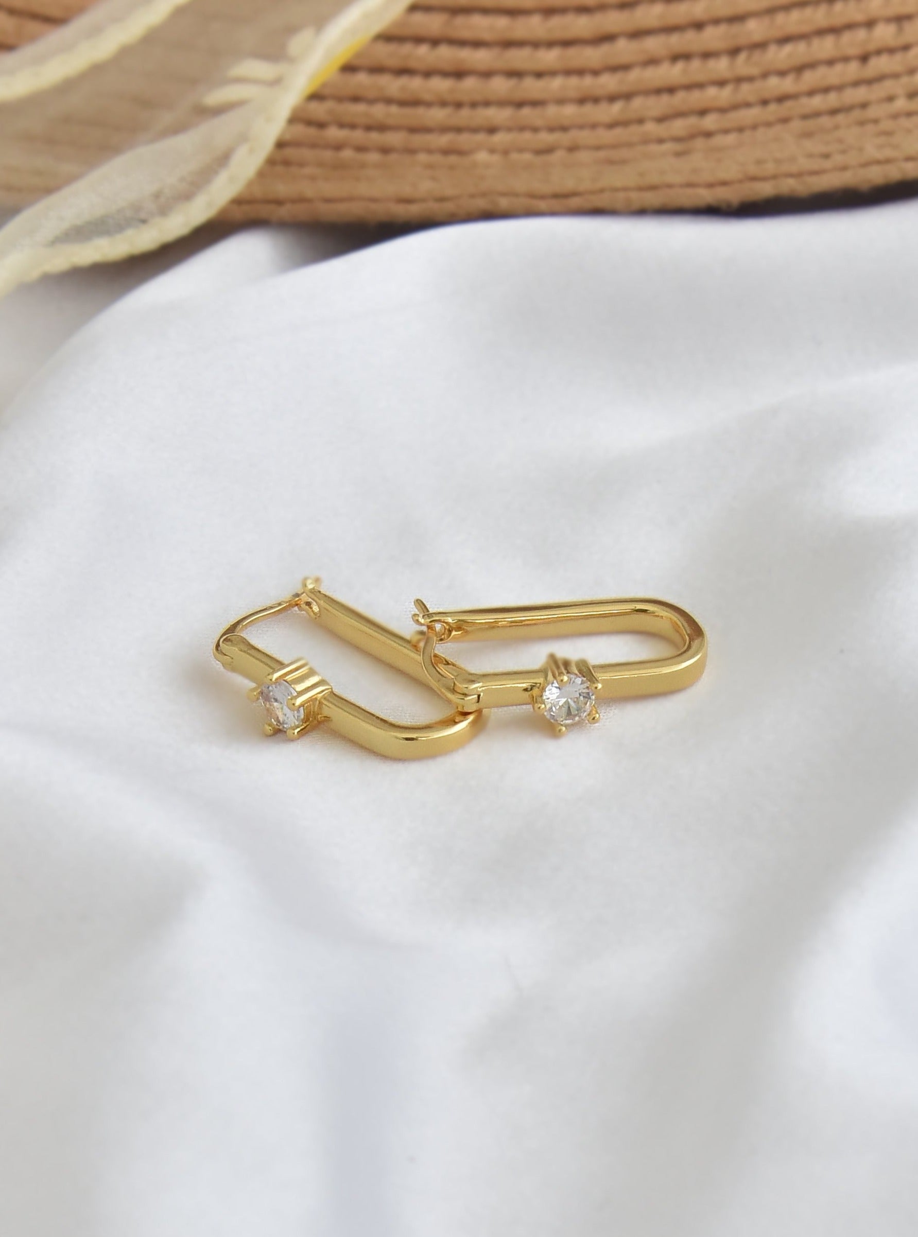 Trumpet Gold Earrings