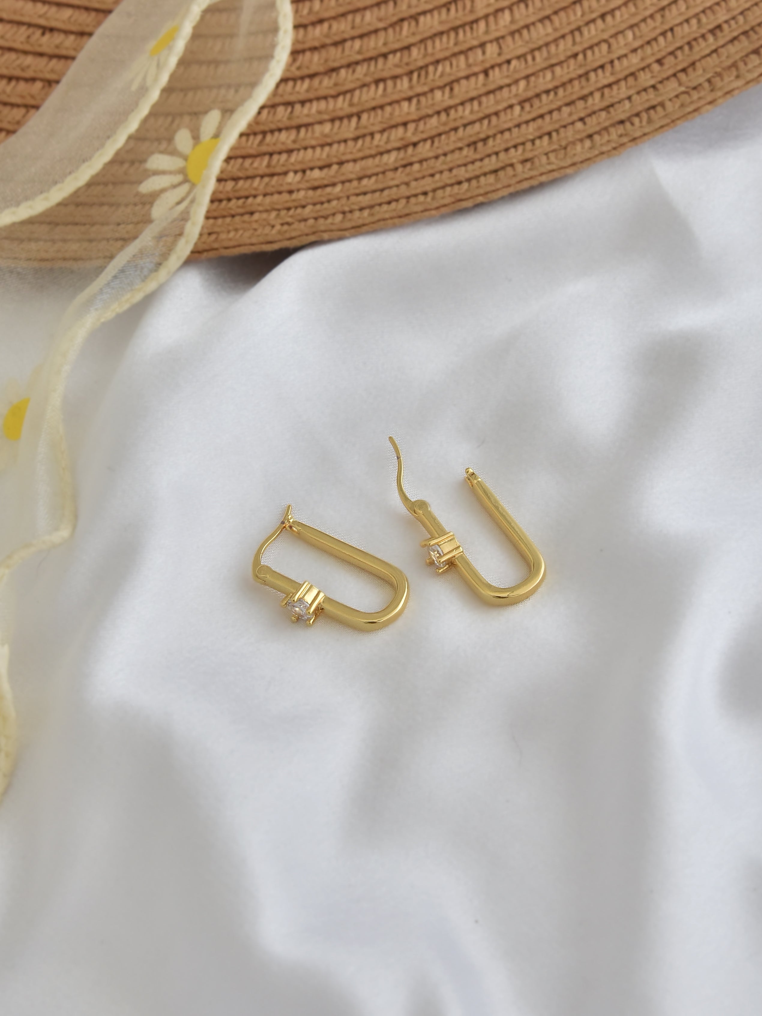 Trumpet Gold Earrings
