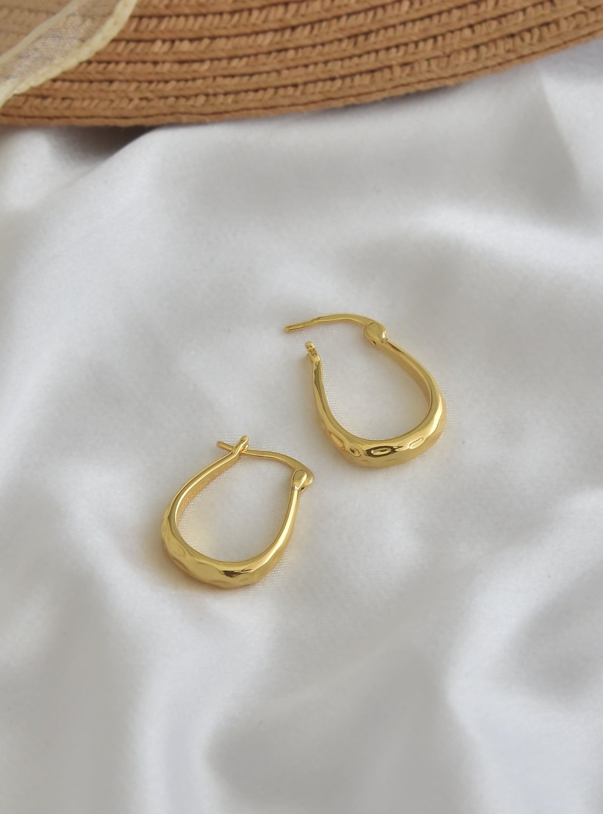 Engraved Vintage Hoop Earrings