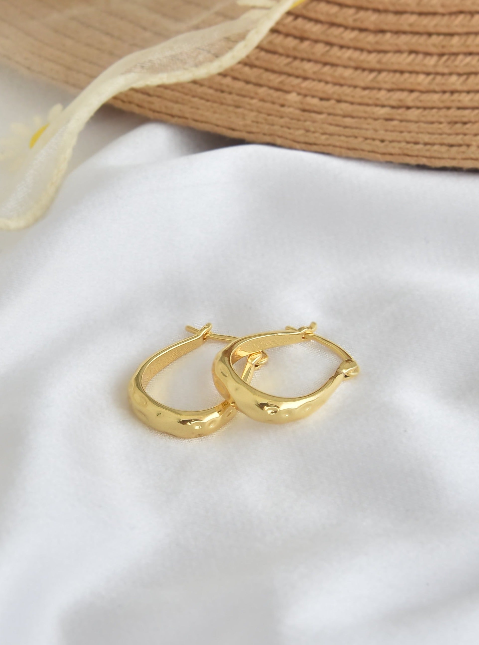 Engraved Vintage Hoop Earrings