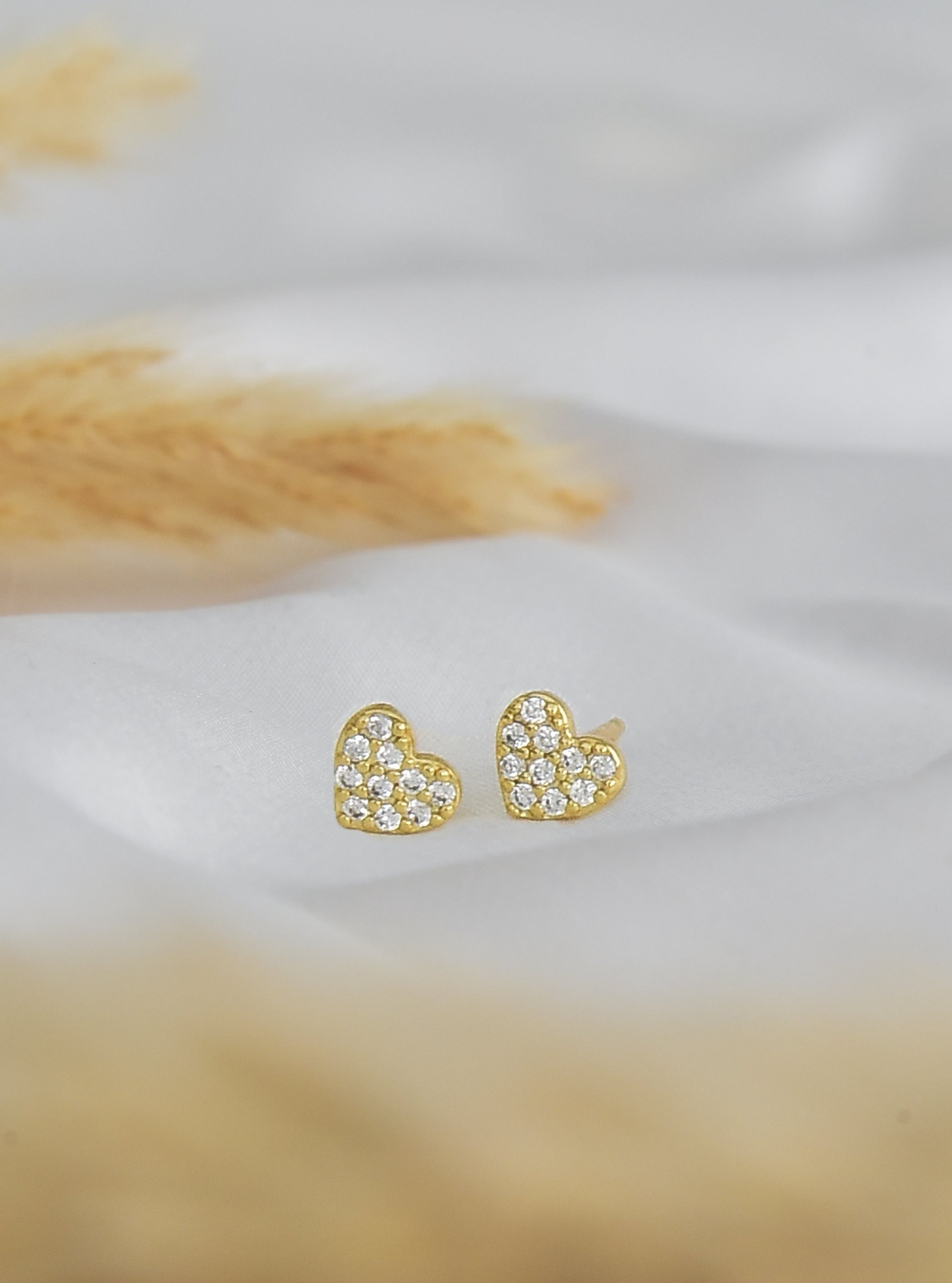 Tiny Heart Studs