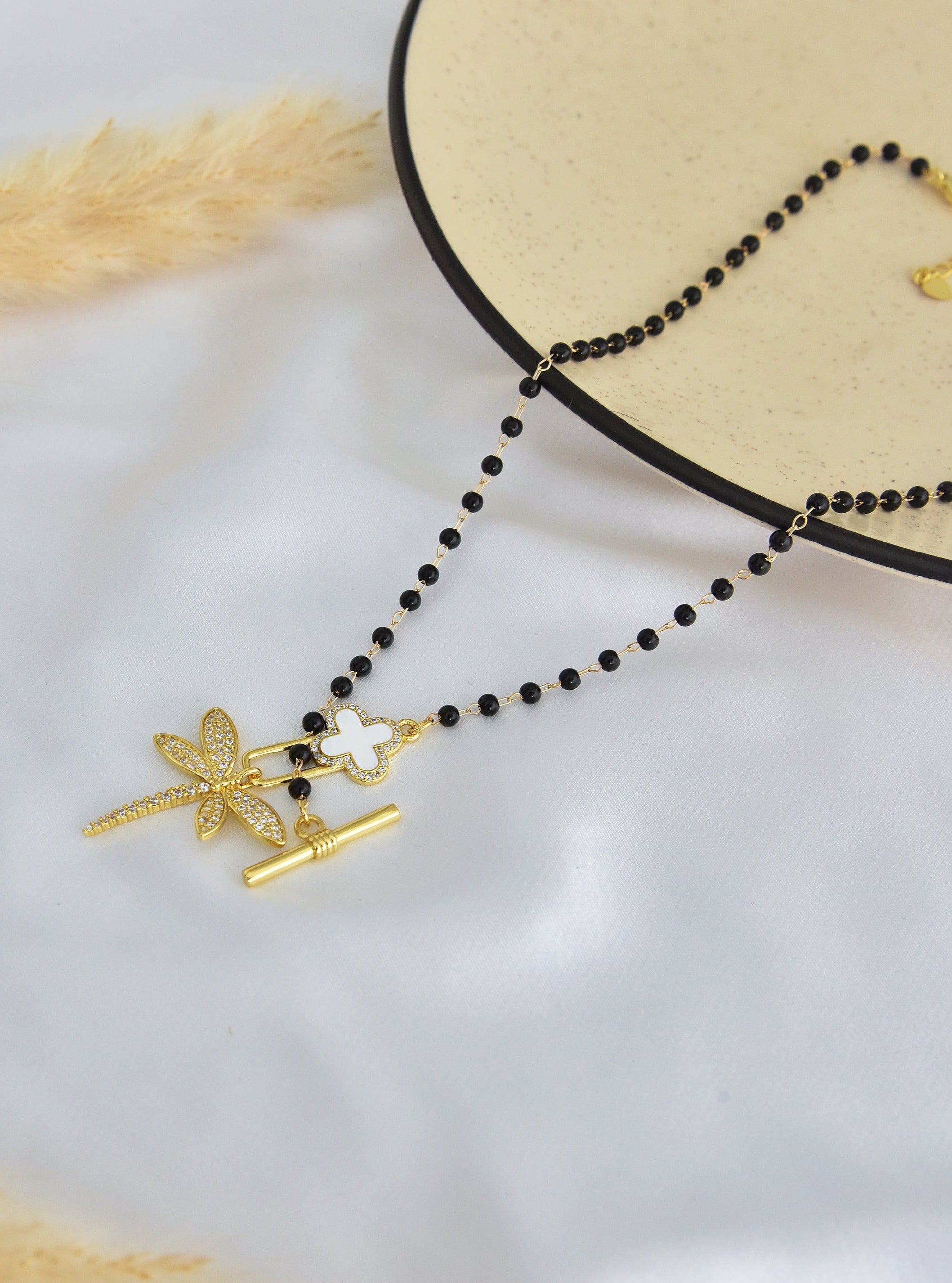 Dragonfly-Clover Mangalsutra