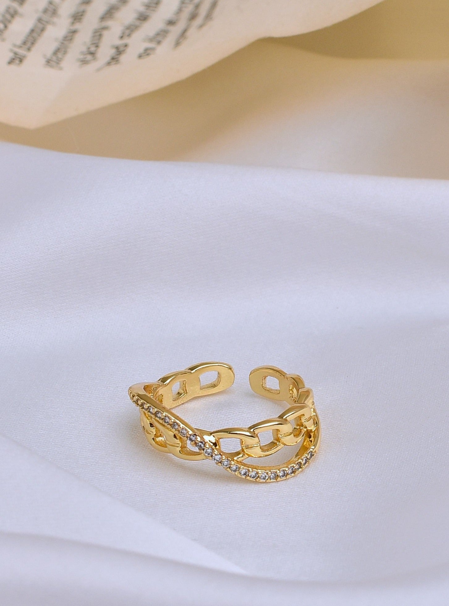 Infinity Link Chain Ring
