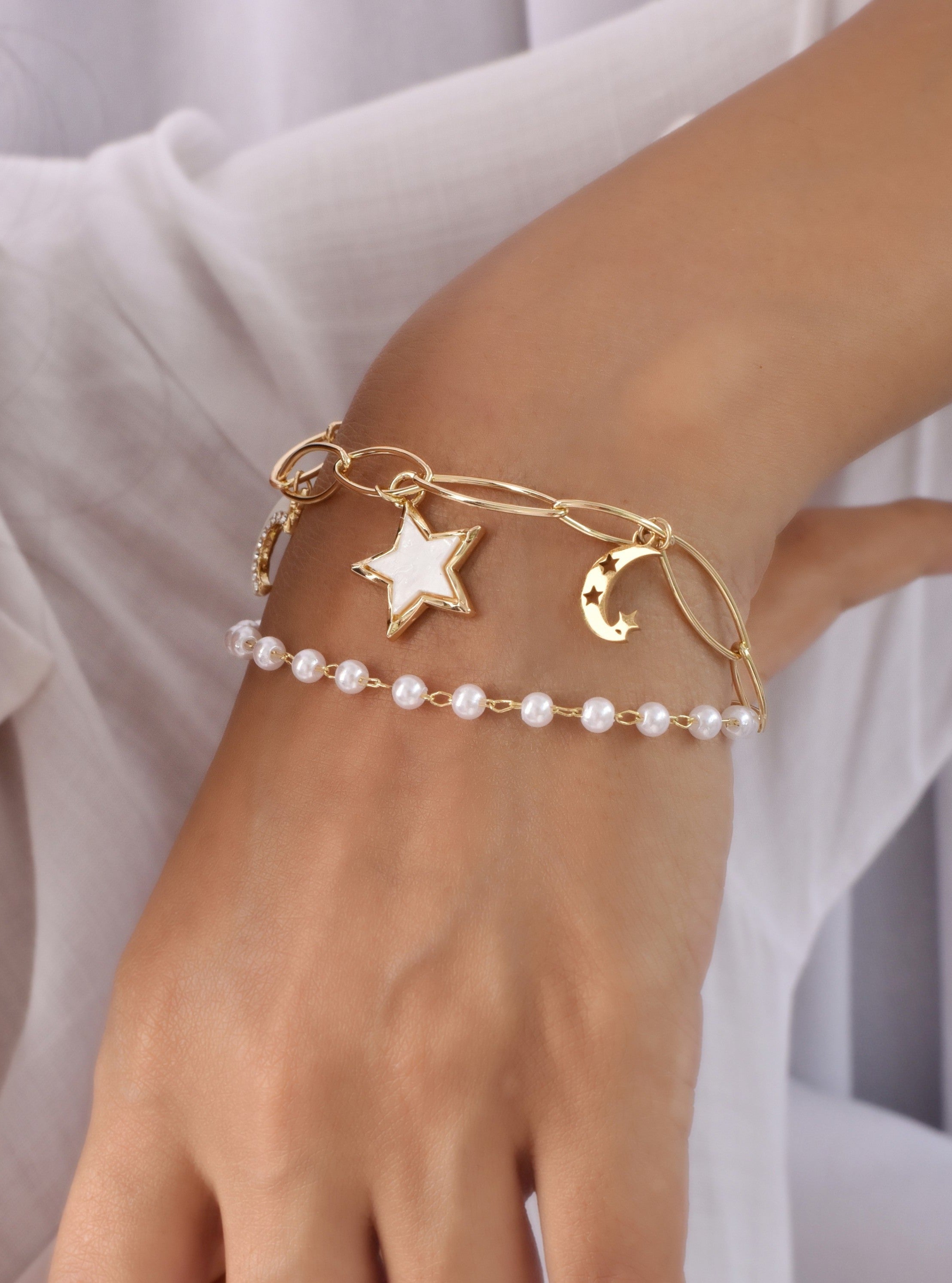 Dora Stars & Moon Charms Bracelet
