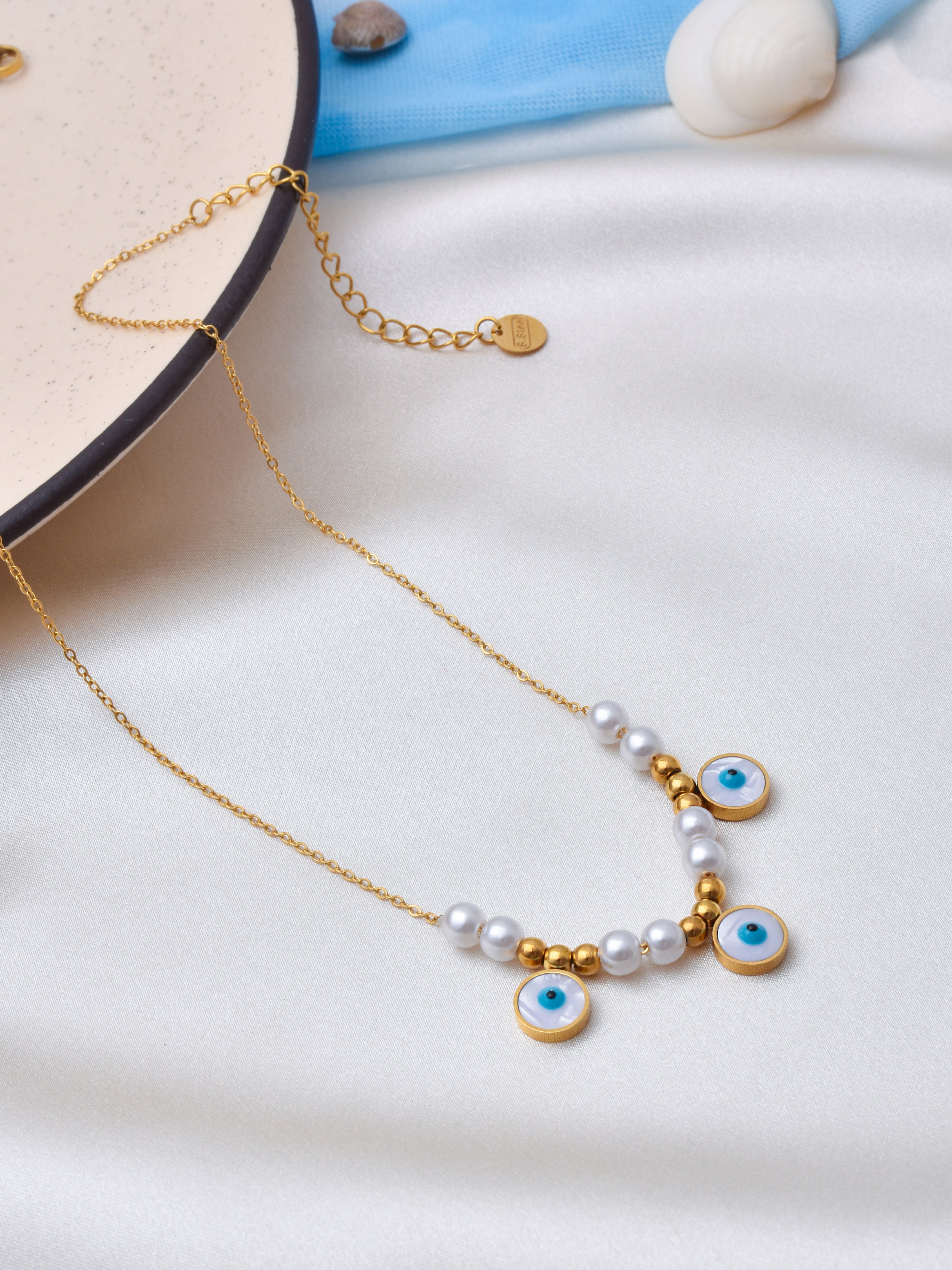 Bohemian Elegance Evil Eye Necklace