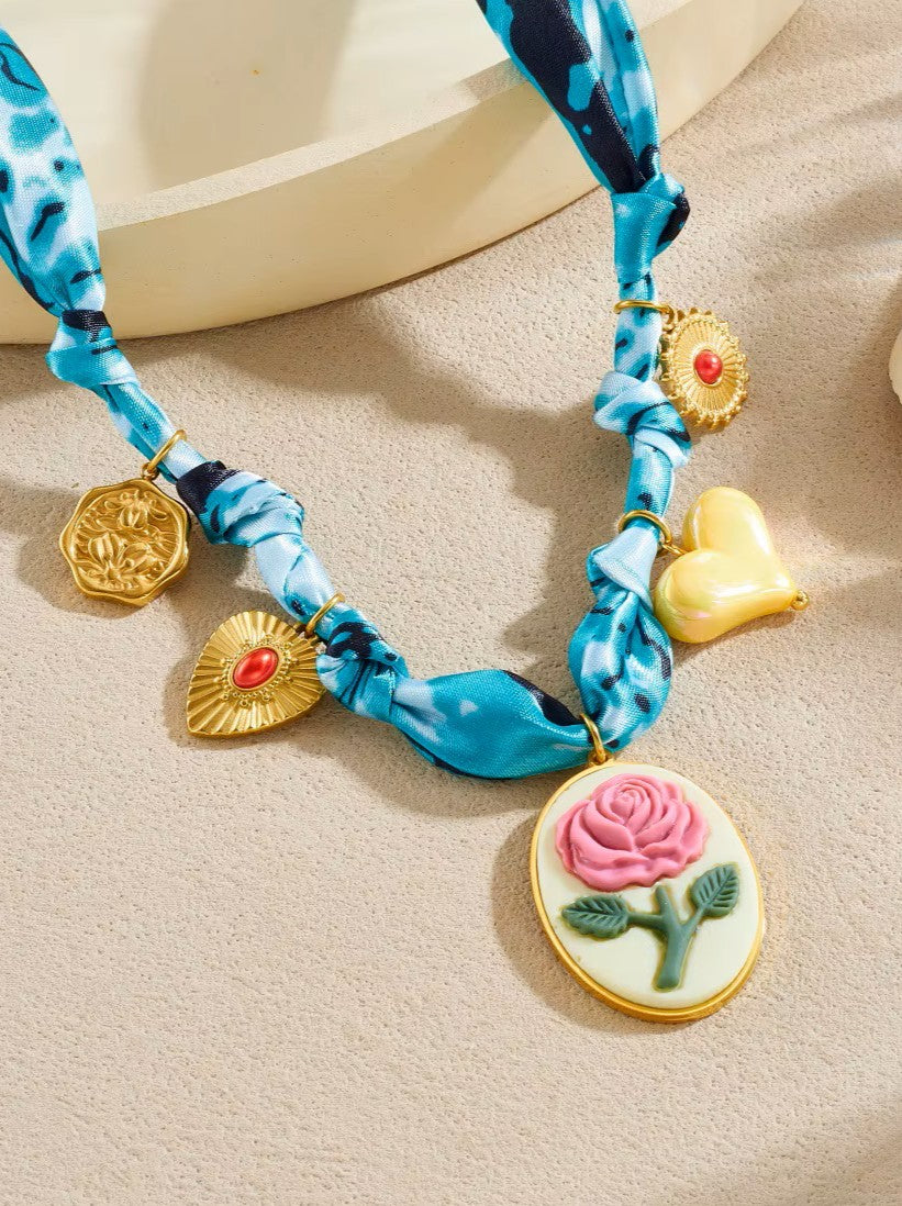 Vintage Scarf Necklace