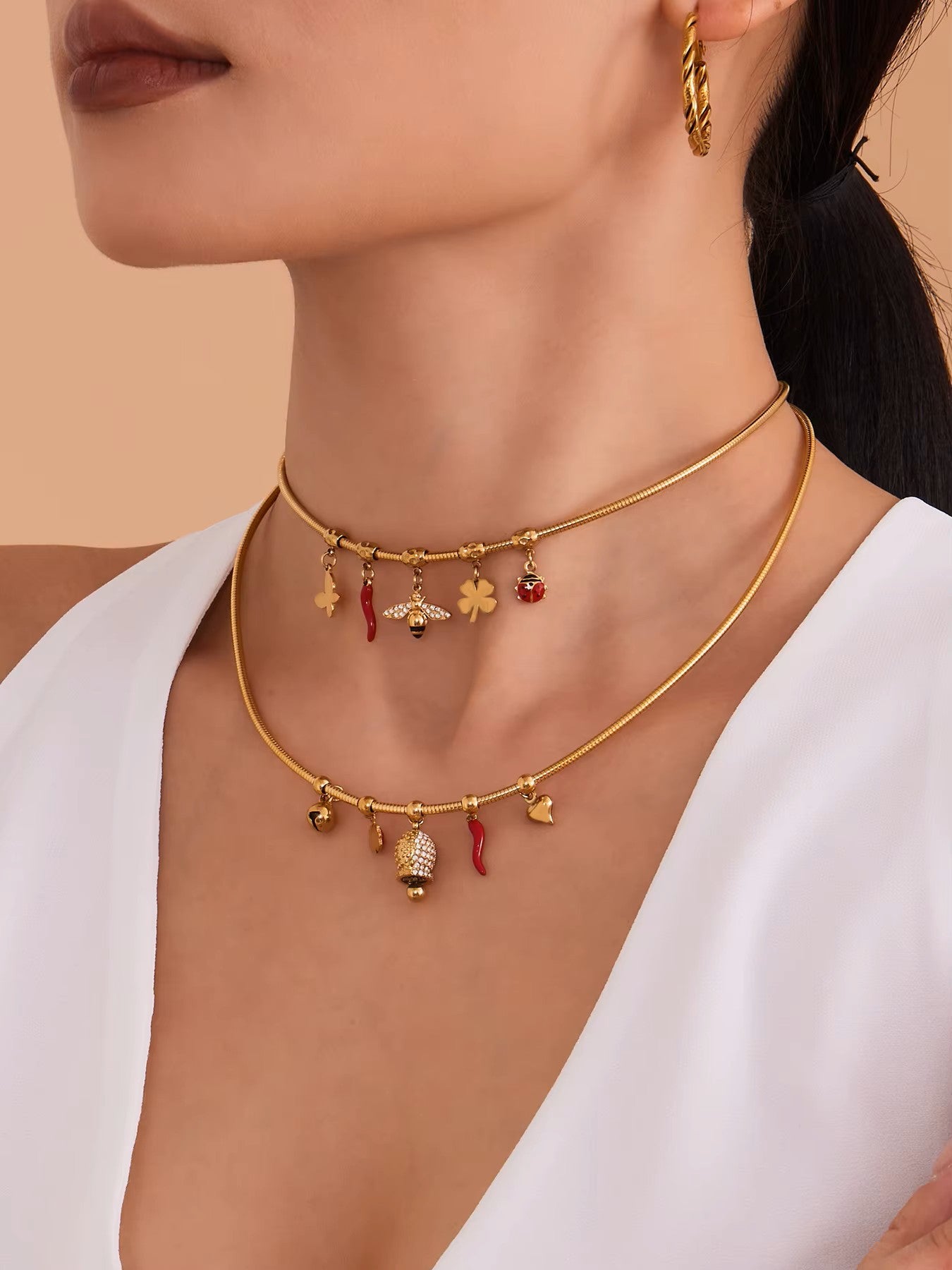 Waterproof Collar Charm Necklace