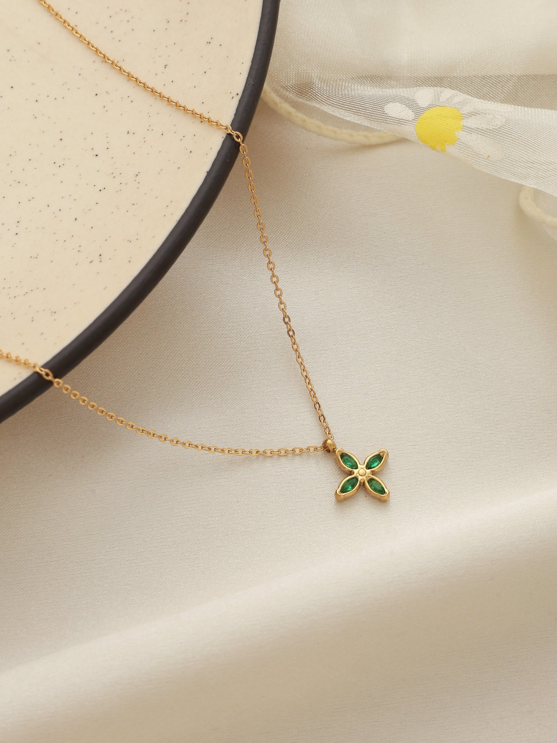 Collier THY FLUO Femme - Trèfle à Quatre Feuilles FLUO4F - Neuf Avec étiquettes