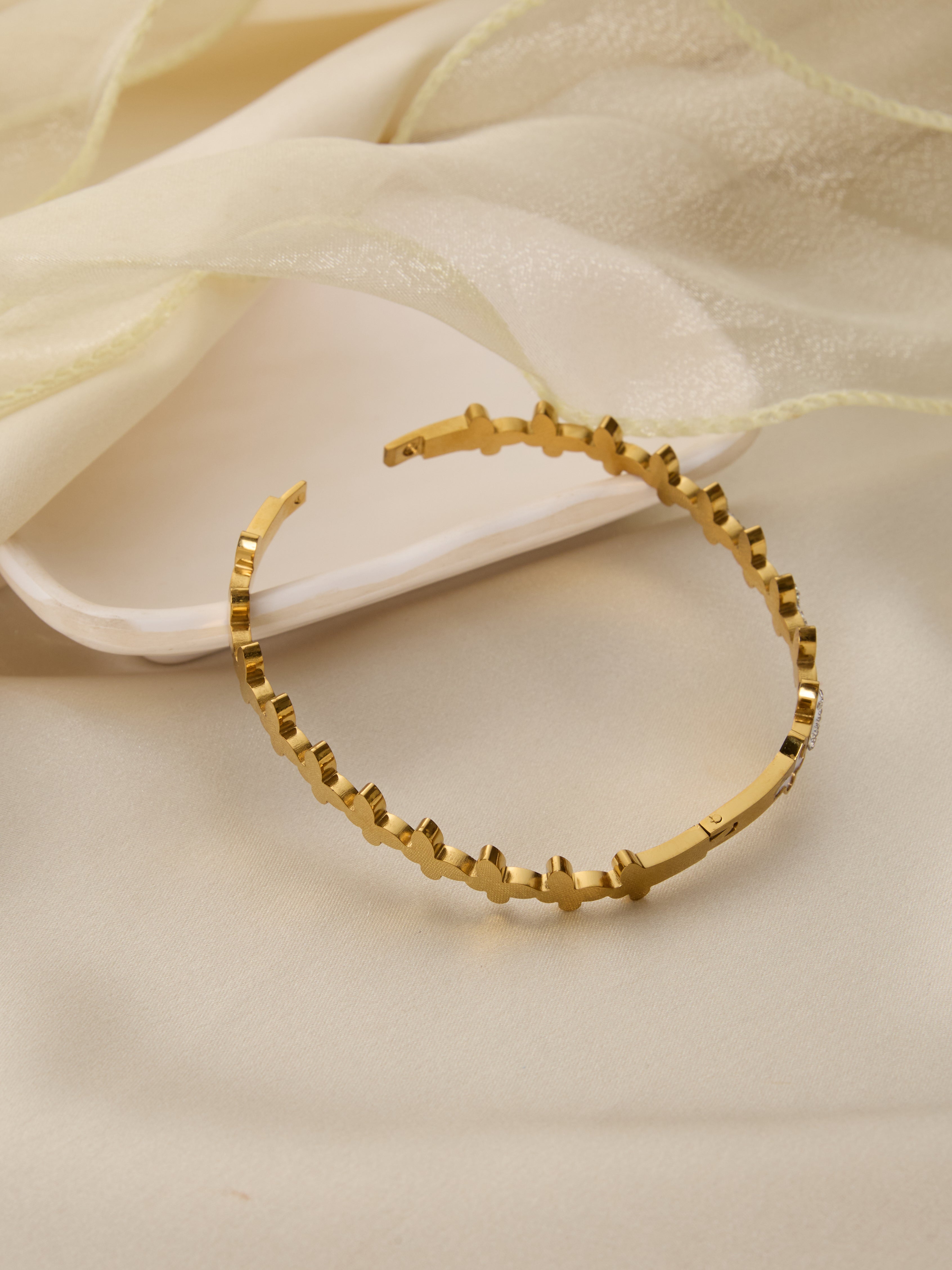Klissaa Butterfly Cuff Bangle