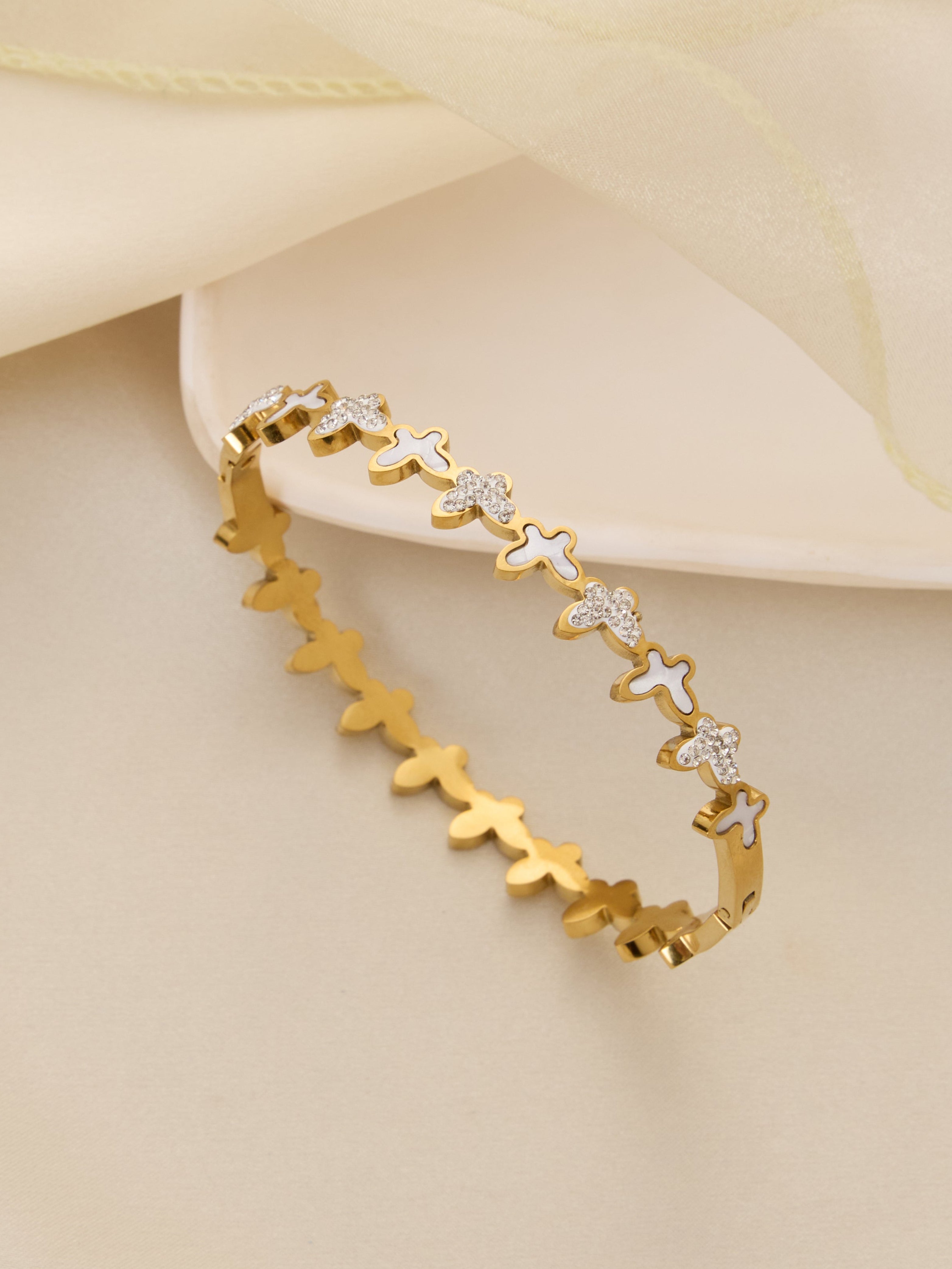 Klissaa Butterfly Cuff Bangle
